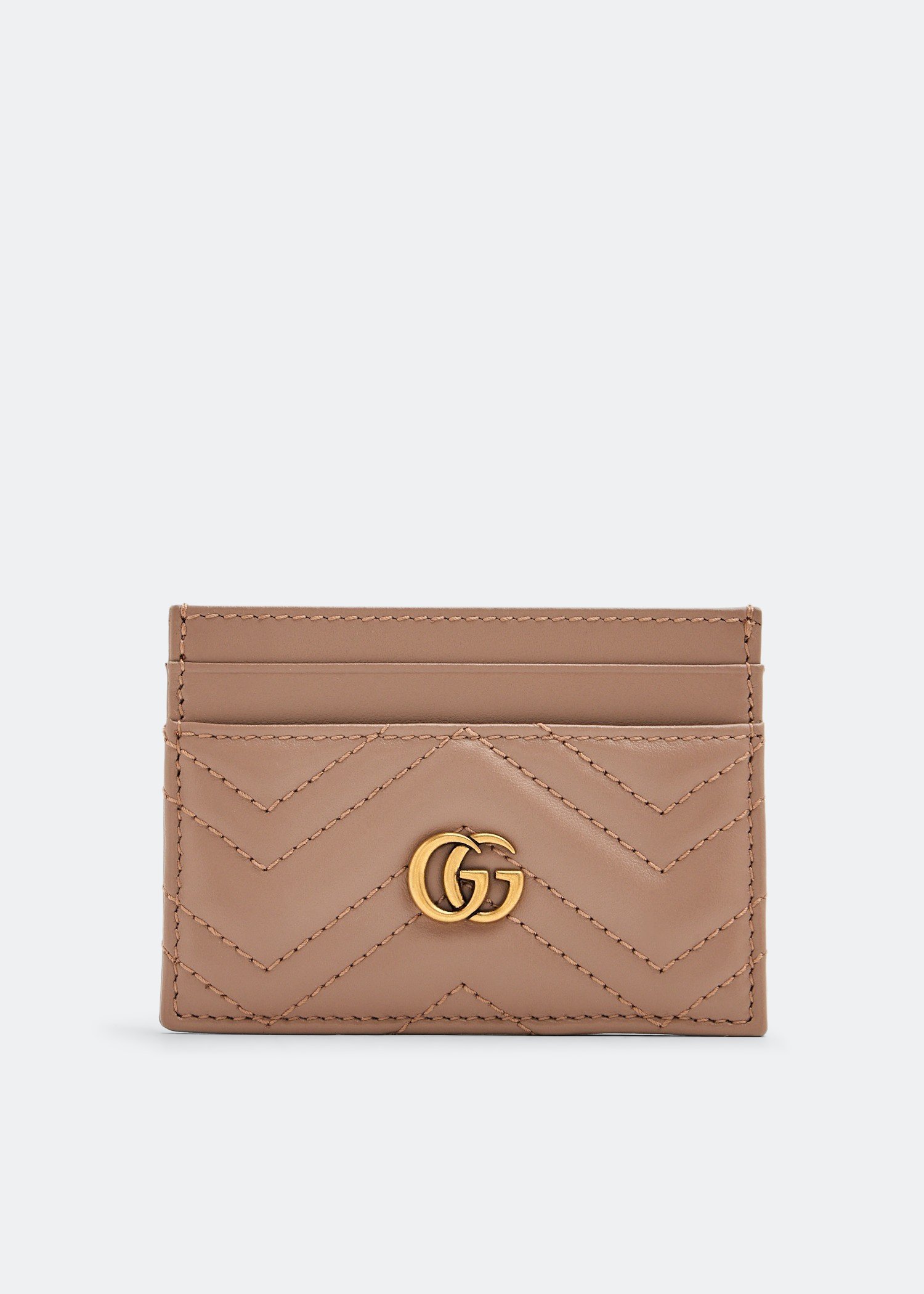 

GG Marmont cardholder, Beige