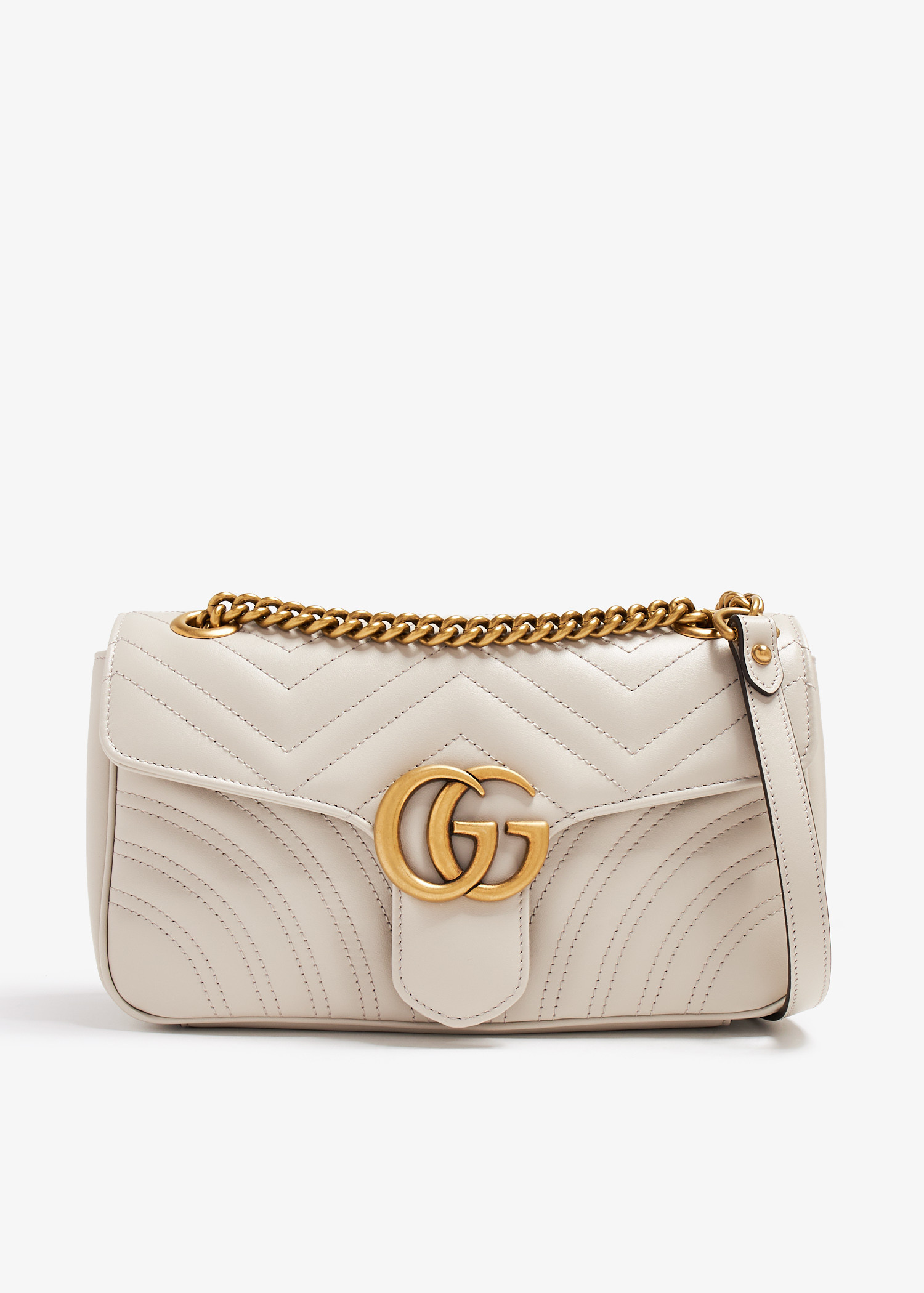 

GG Marmont small shoulder bag, Grey