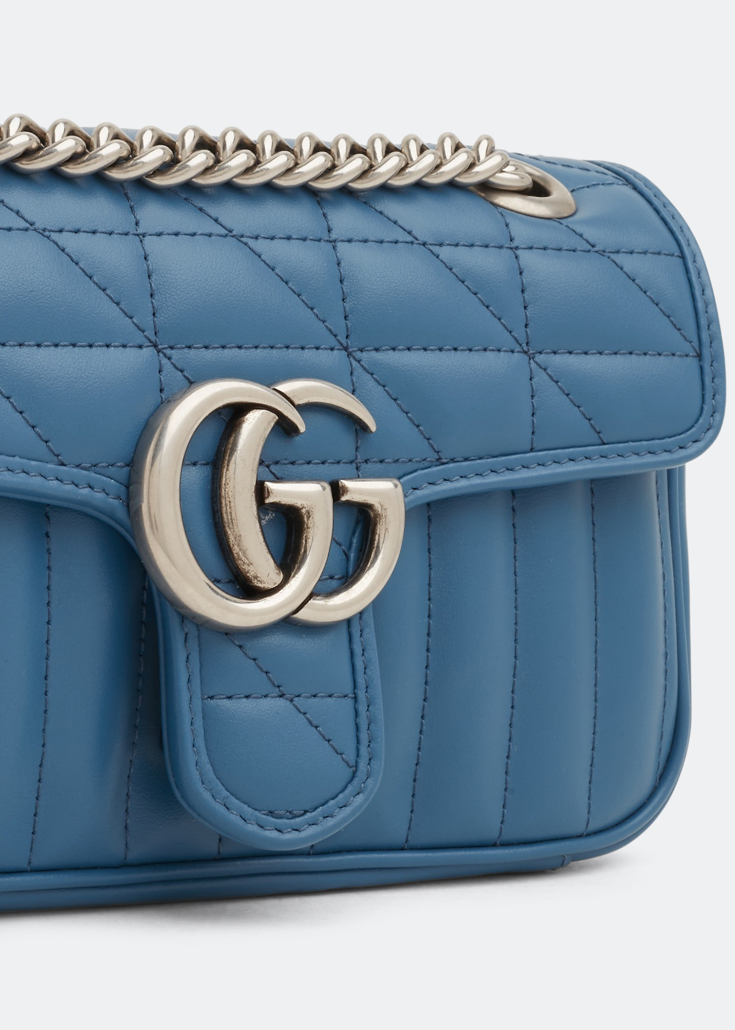 

GG Marmont mini shoulder bag, Blue
