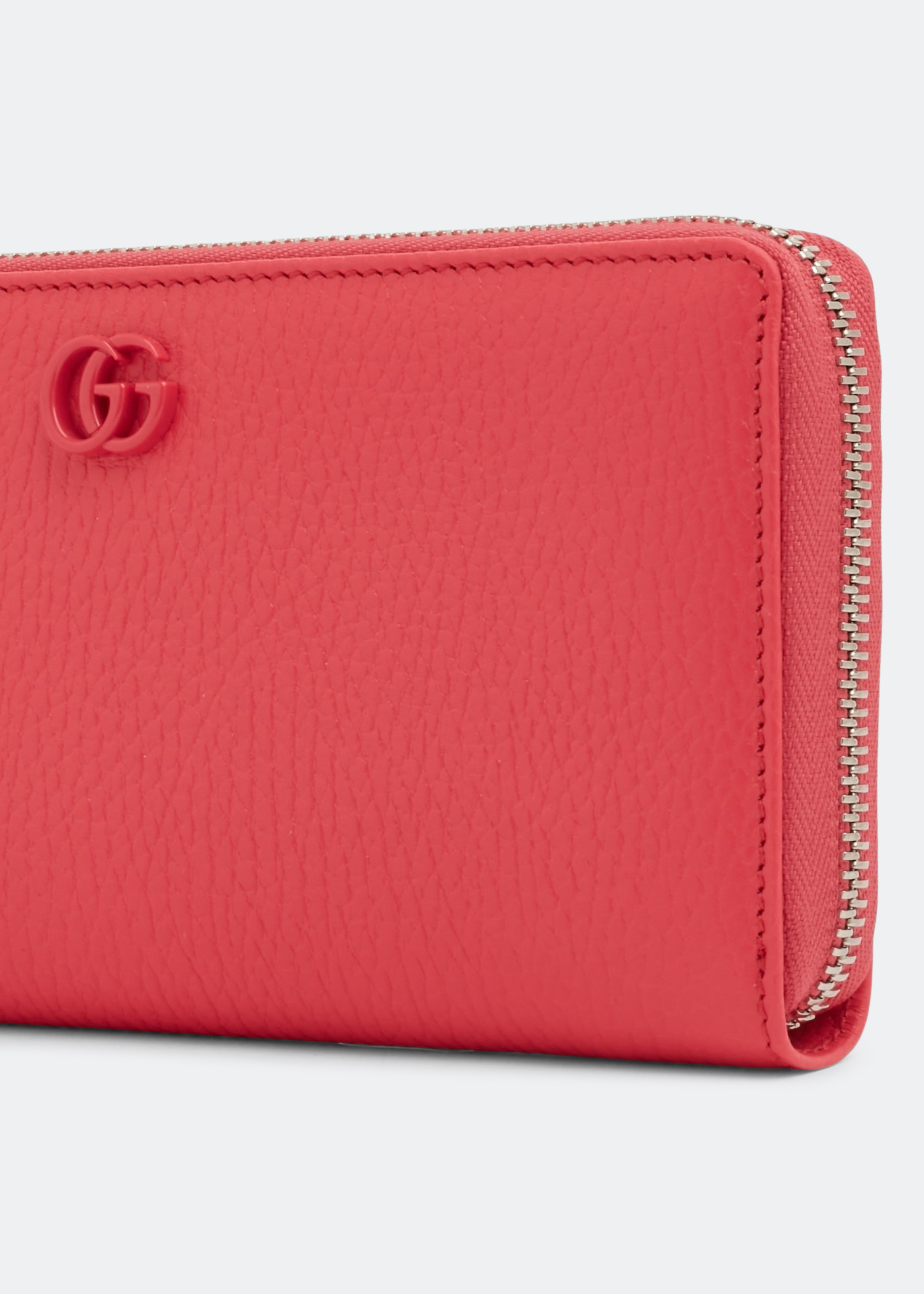 

GG Marmont zip around wallet, Pink