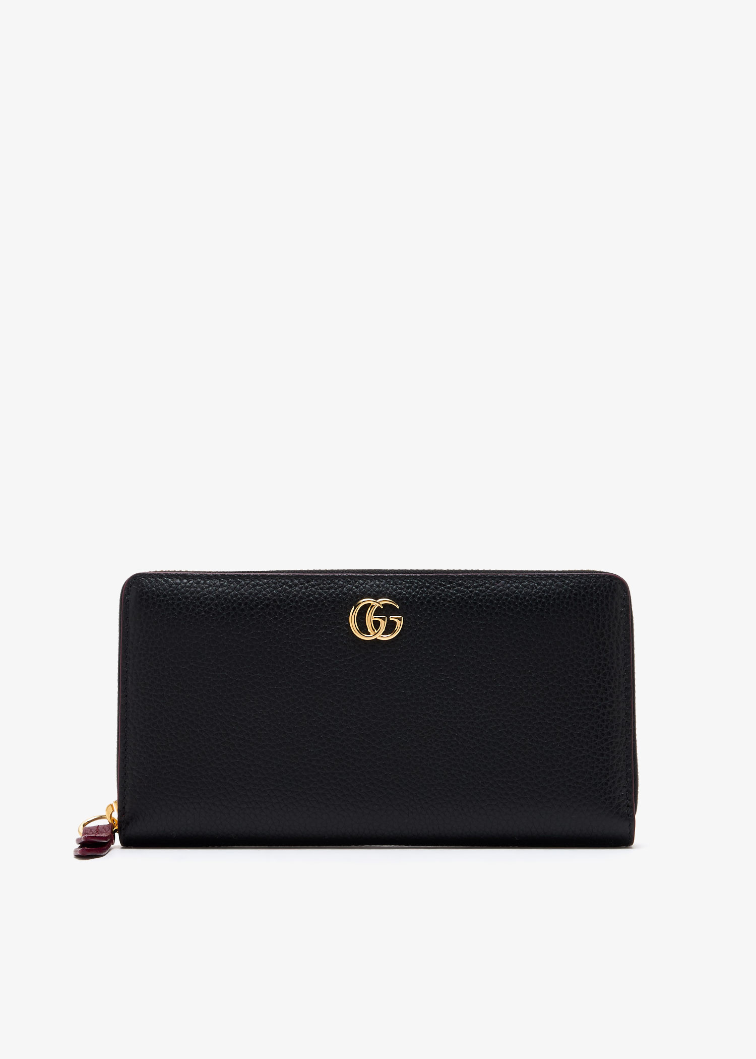

GG Marmont zip-around wallet, Black