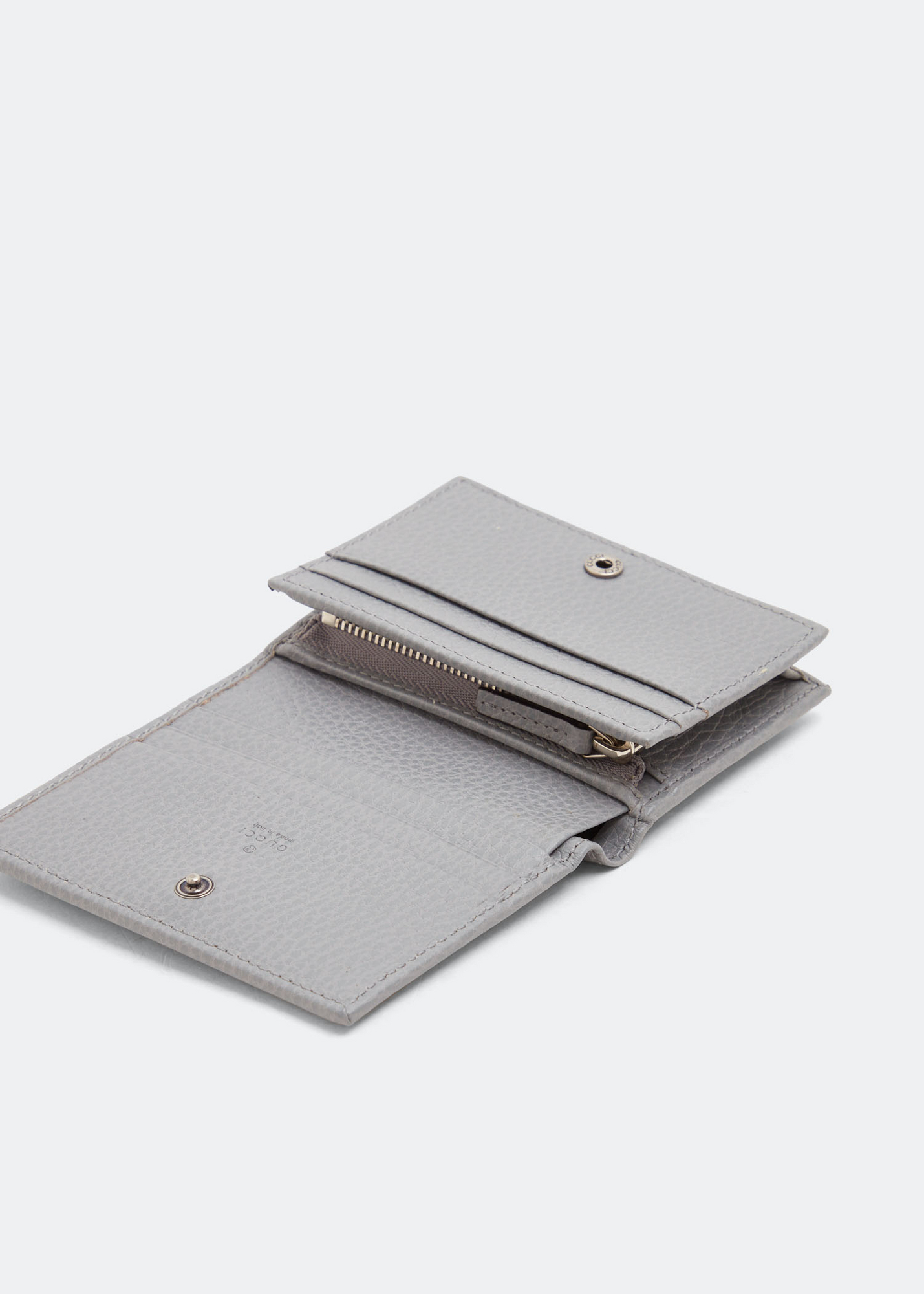 

GG Marmont card case wallet, Grey