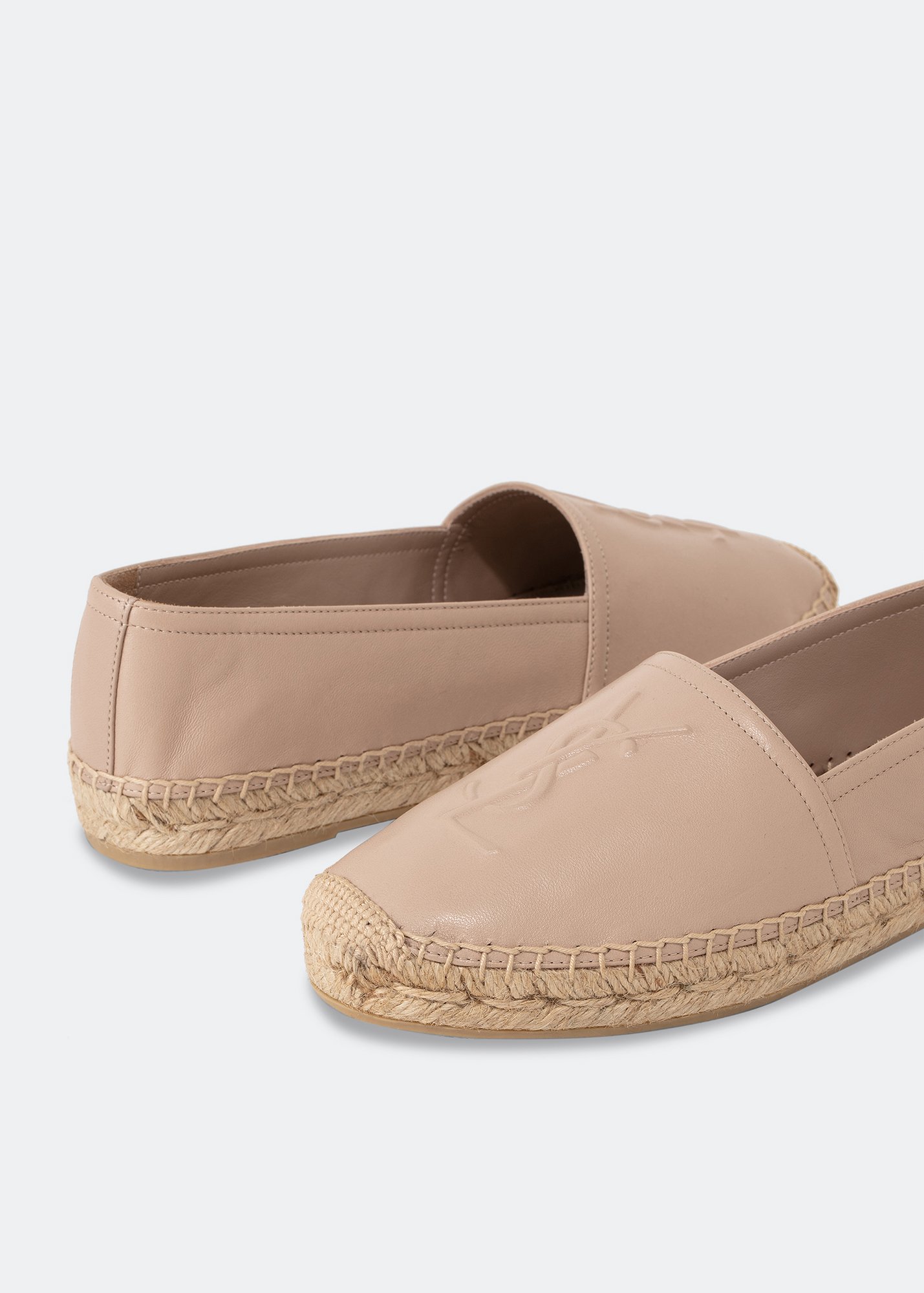 

Monogram leather espadrilles, Beige