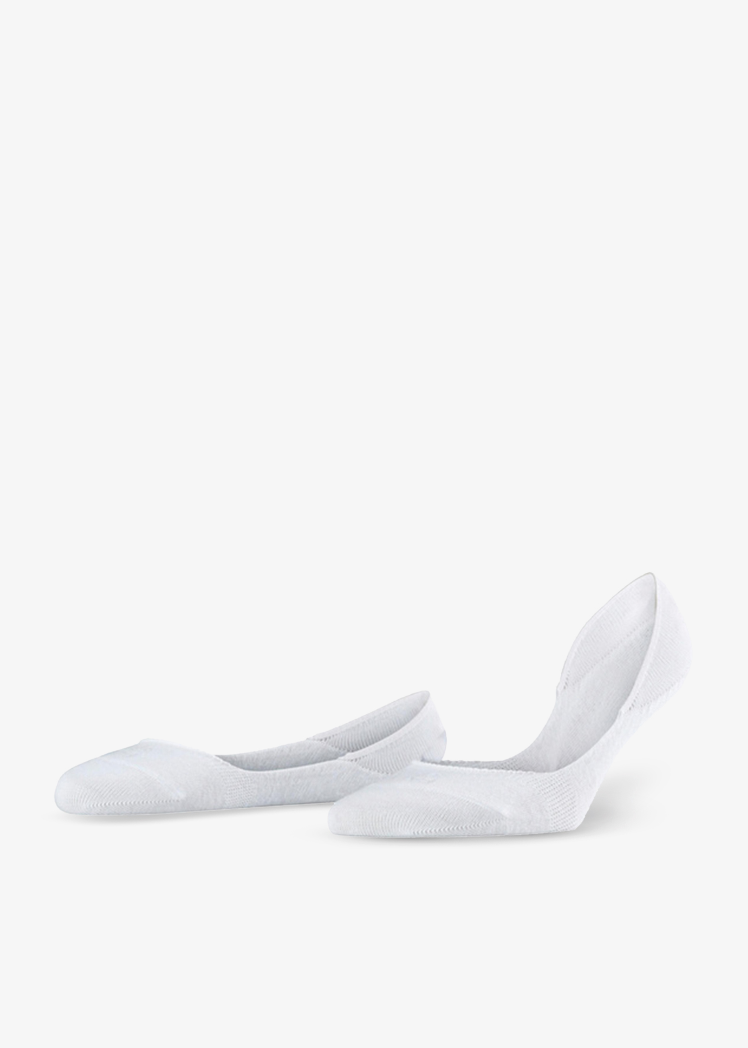 

Step medium-cut socks, White