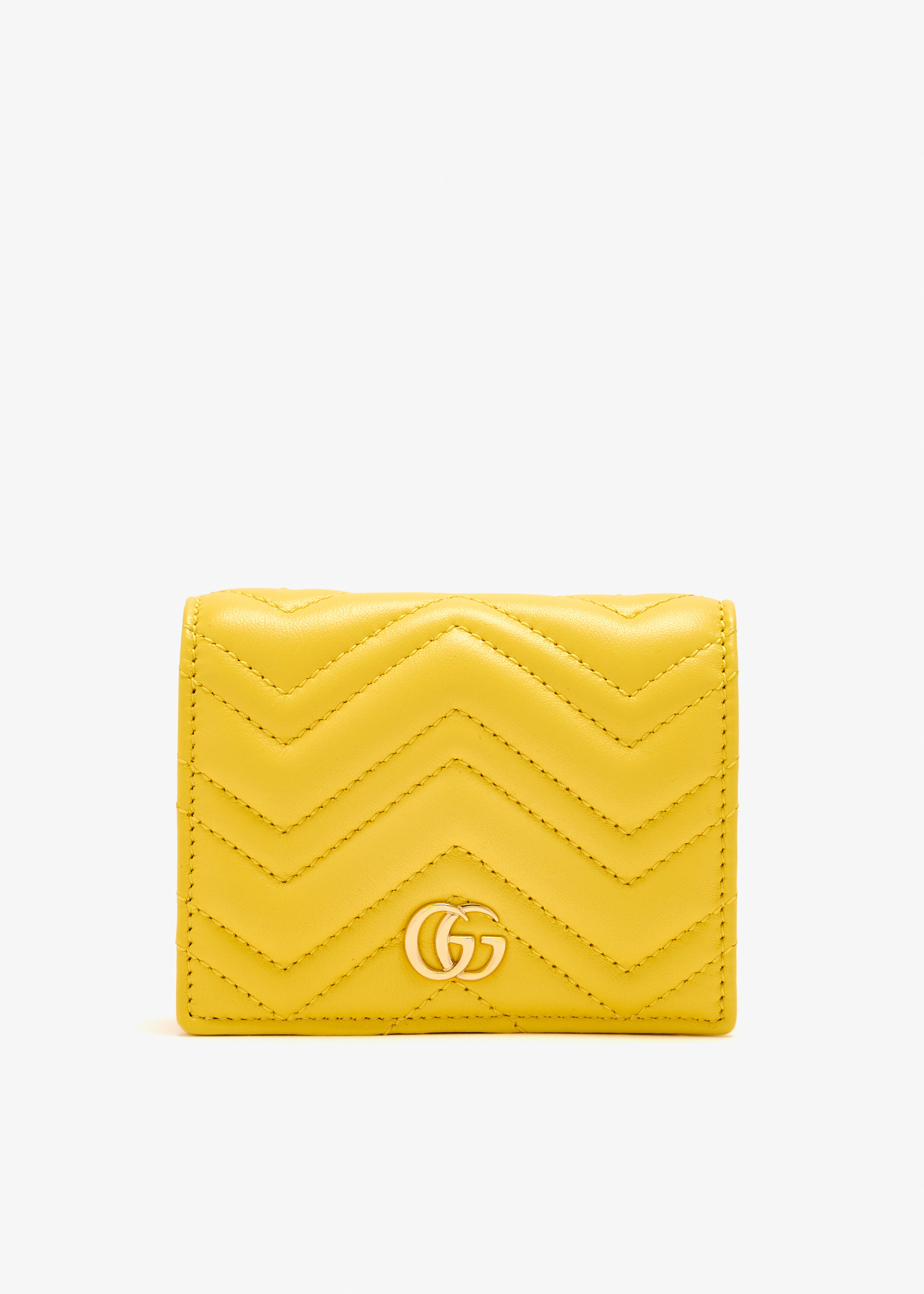 

GG Marmont small wallet, Yellow
