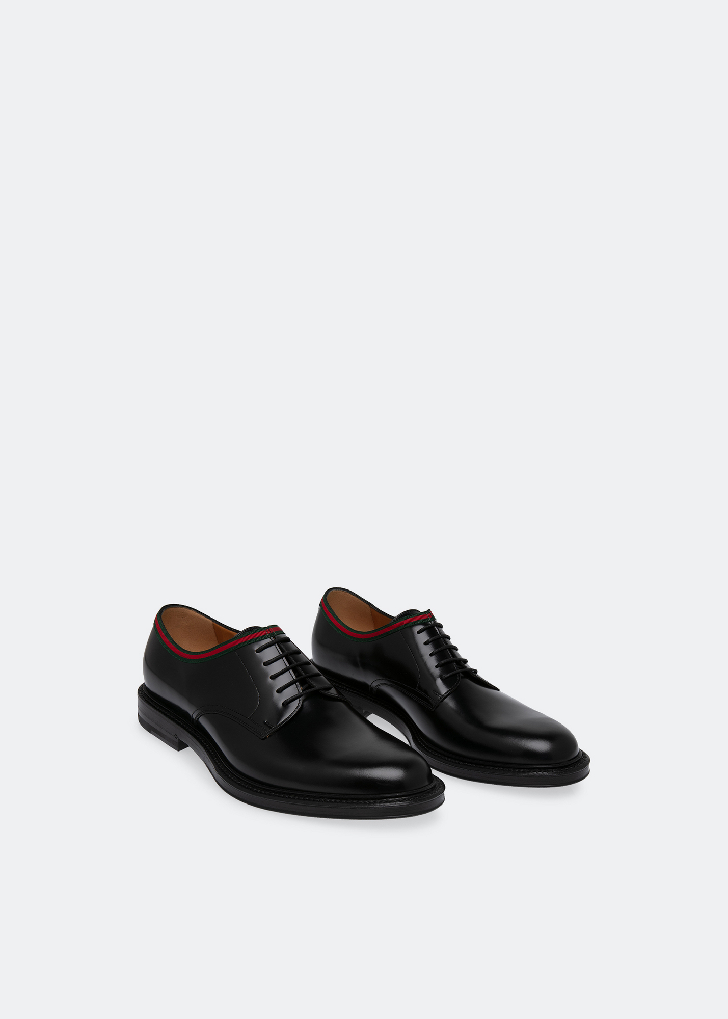 

Leather oxfords lace-up shoes, Black