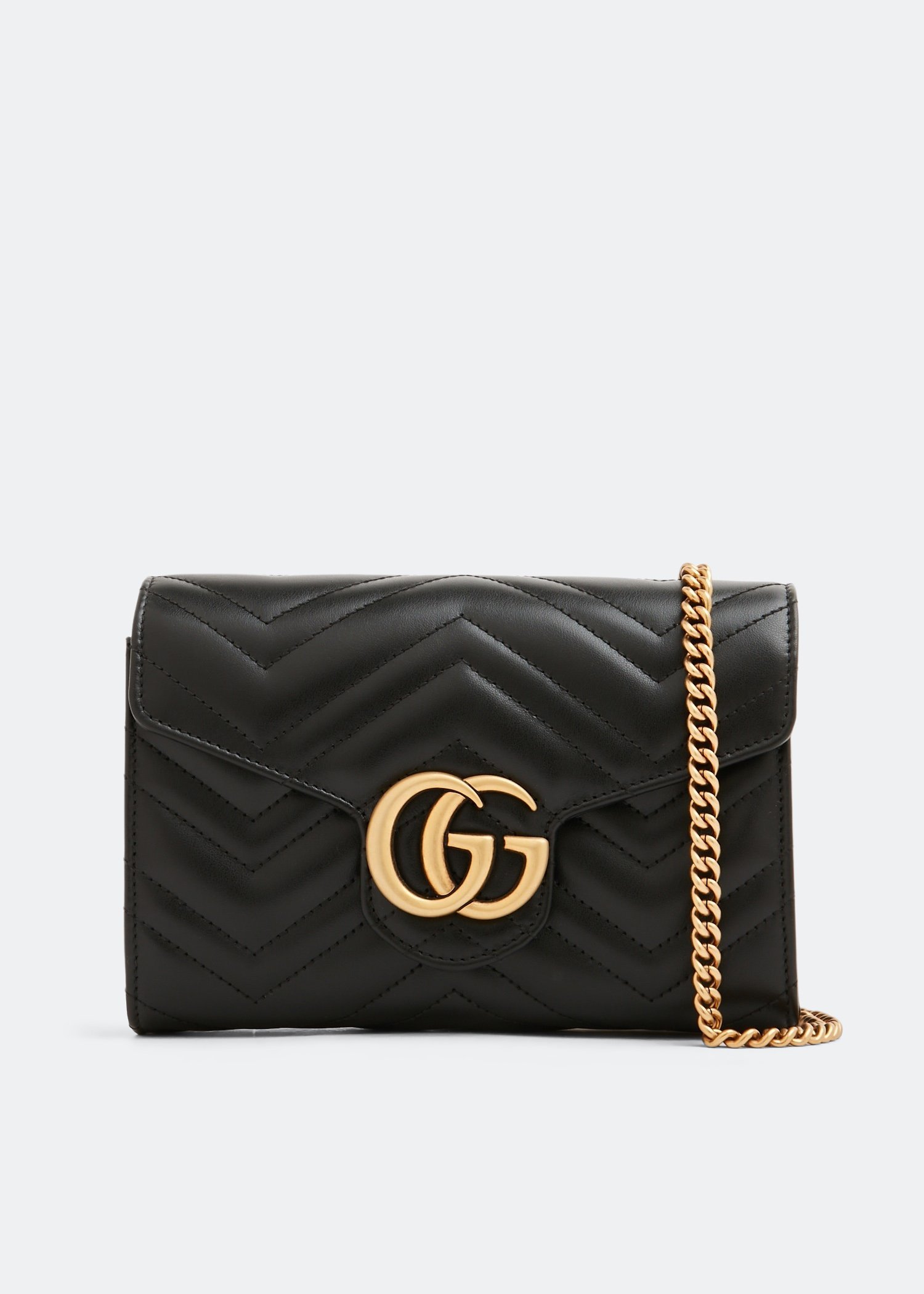 

GG Marmont matelassé mini bag, Black