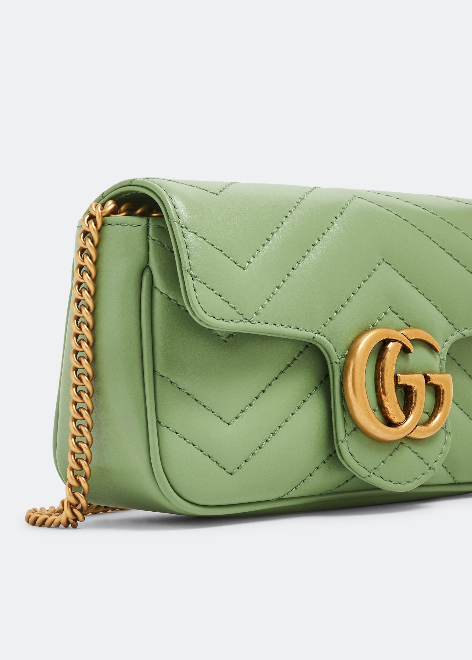 

GG Marmont super mini bag, Green