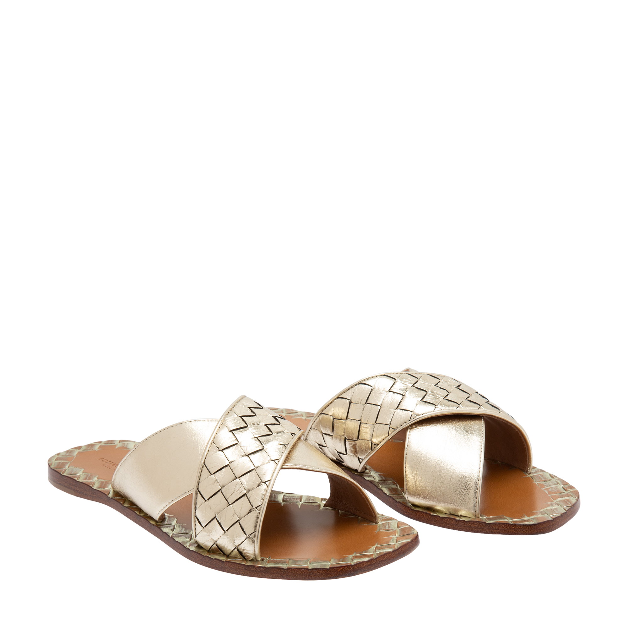 

Ravello leather sandals, Gold