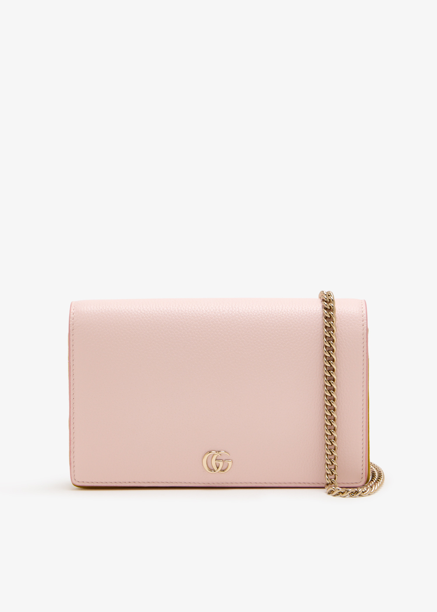 

GG Marmont chain wallet, Pink