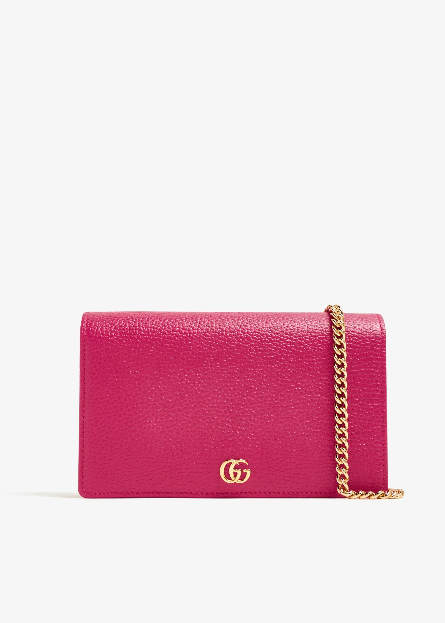 

GG Marmont leather mini chain bag, Pink