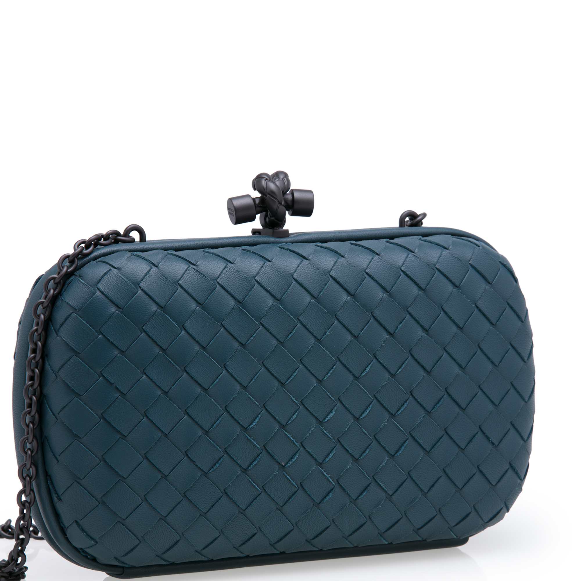 

Chain Knot clutch, Blue