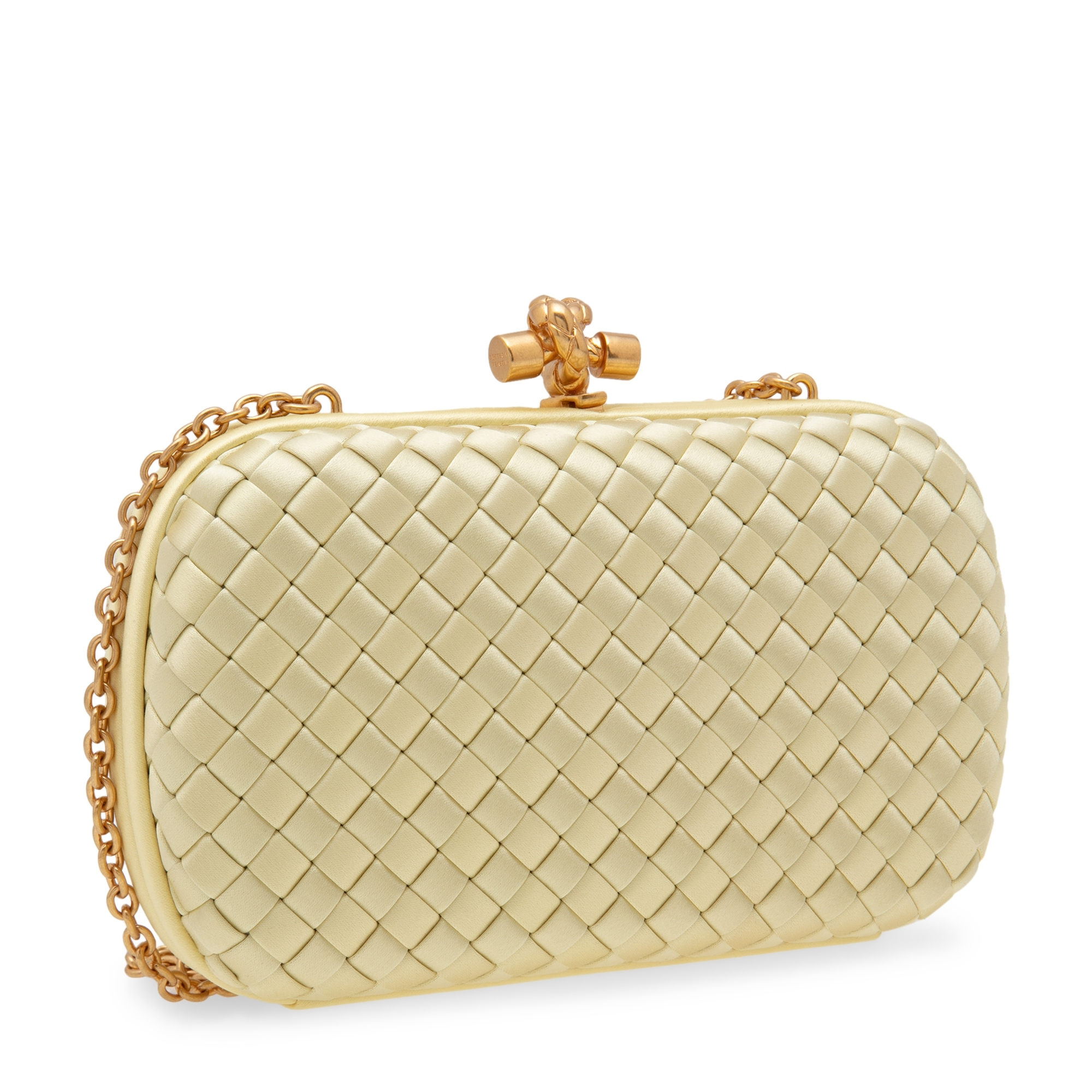 

Chain knot clutch, Yellow