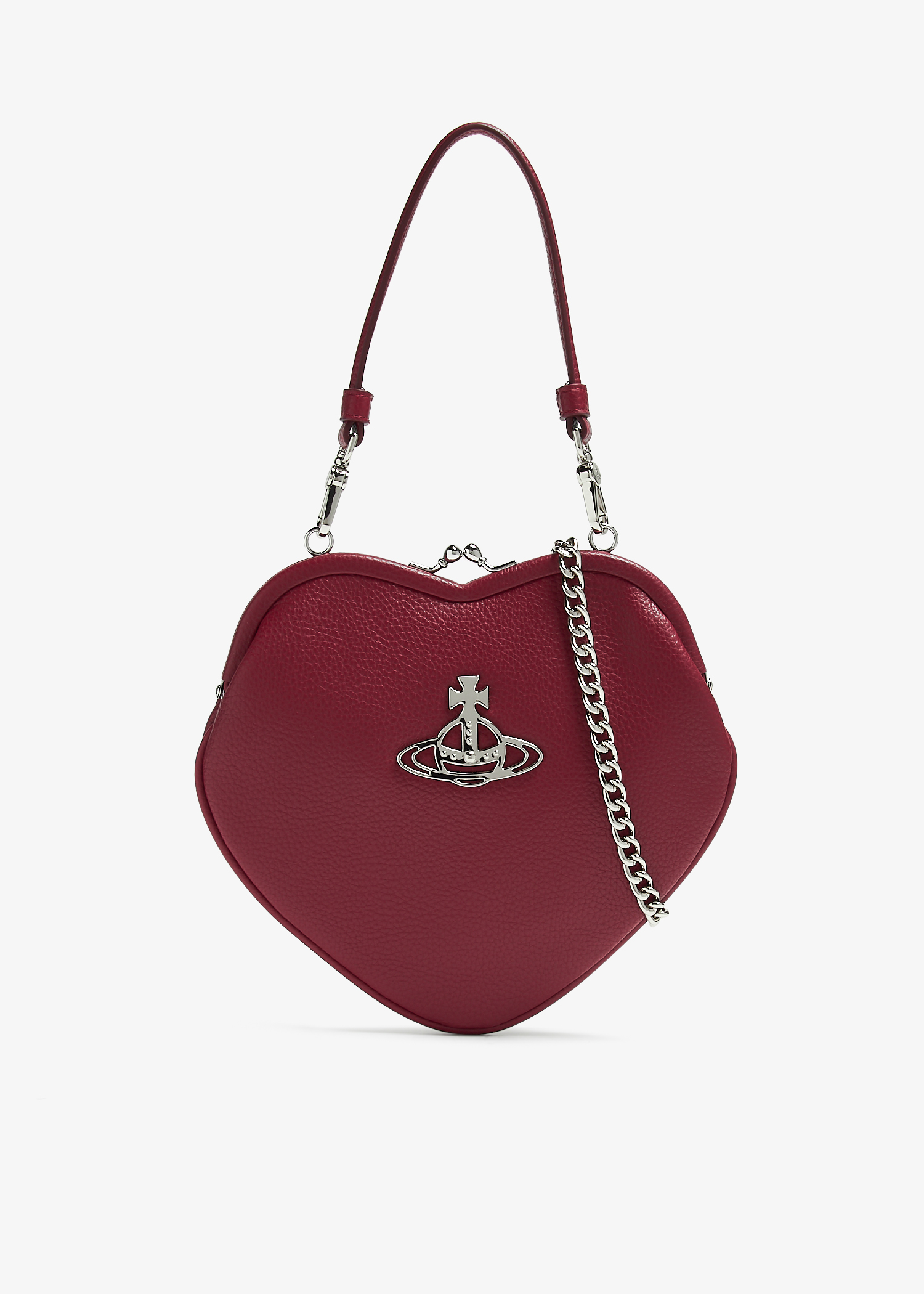 

Belle heart frame purse, Red