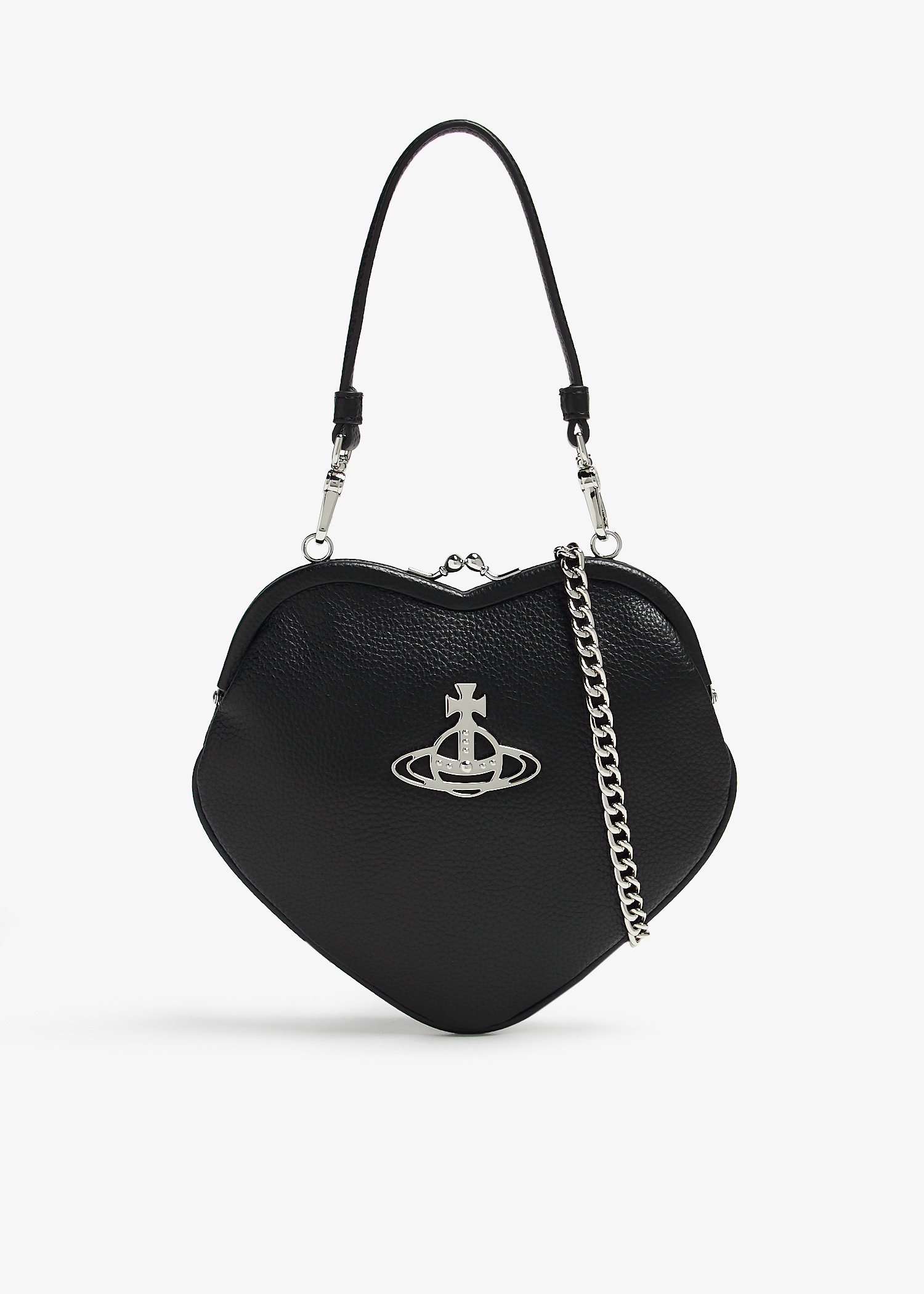 

Belle heart frame purse, Black