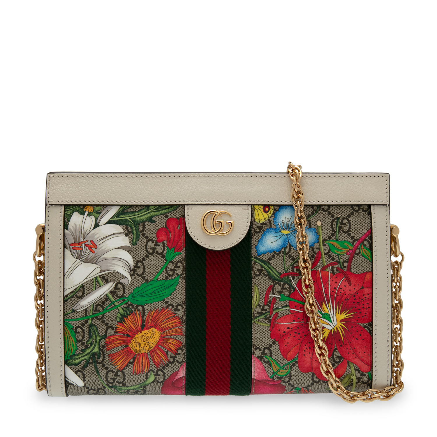 

Ophidia GG Flora small shoulder bag, Multi-coloured