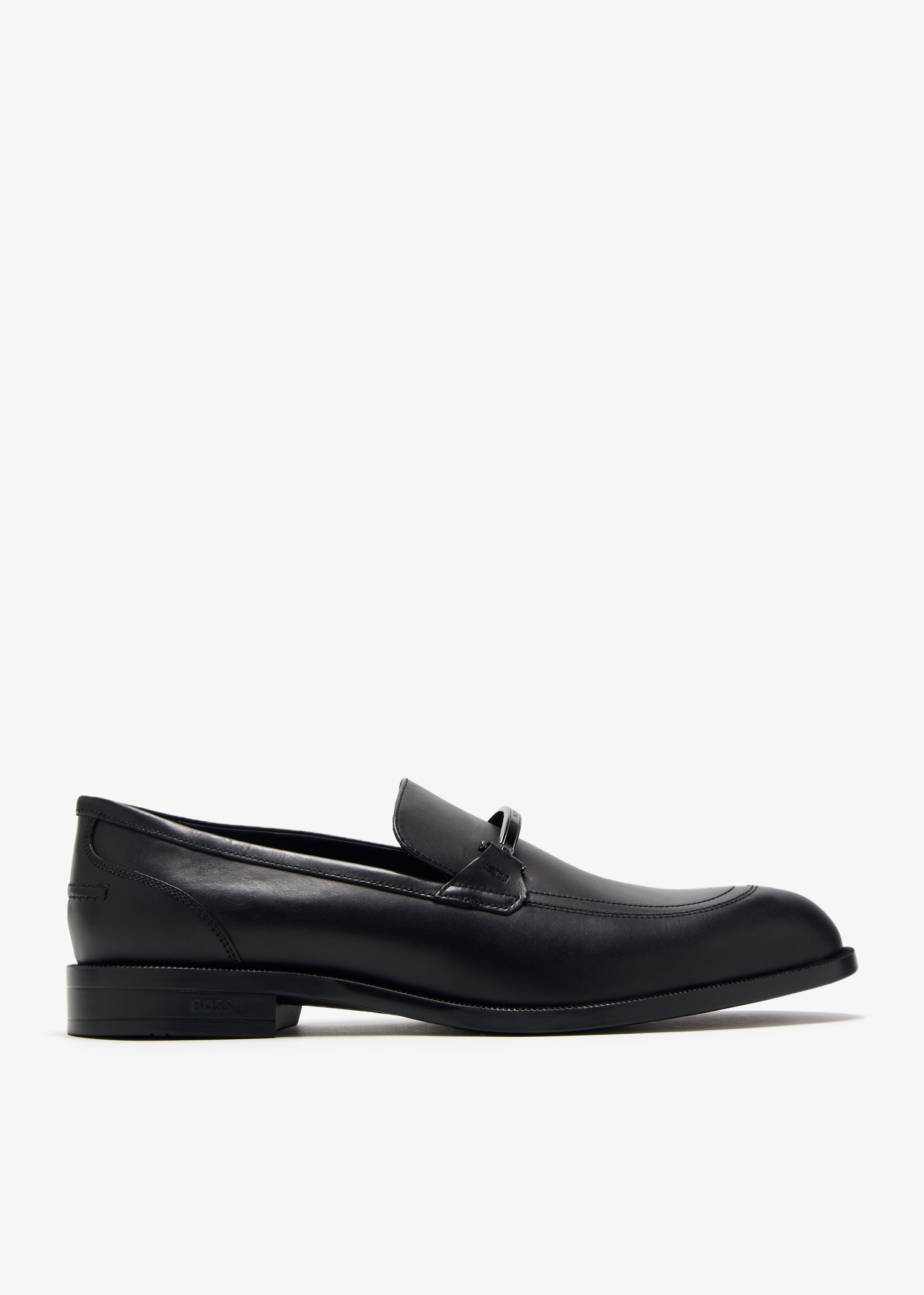 

Logo loafers, Black