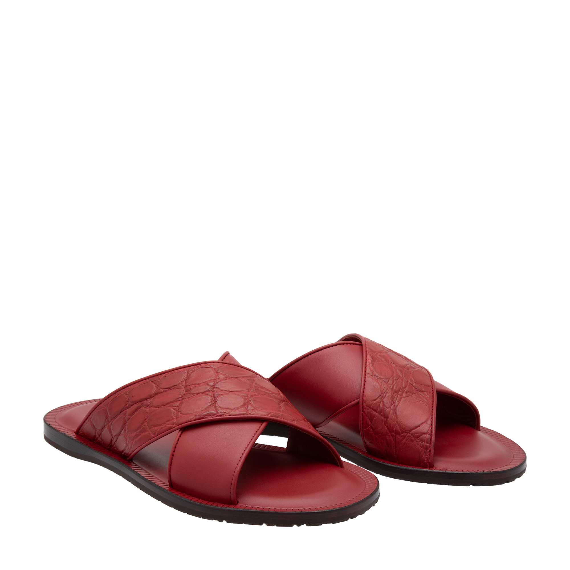 

Crisscross sandals, Red