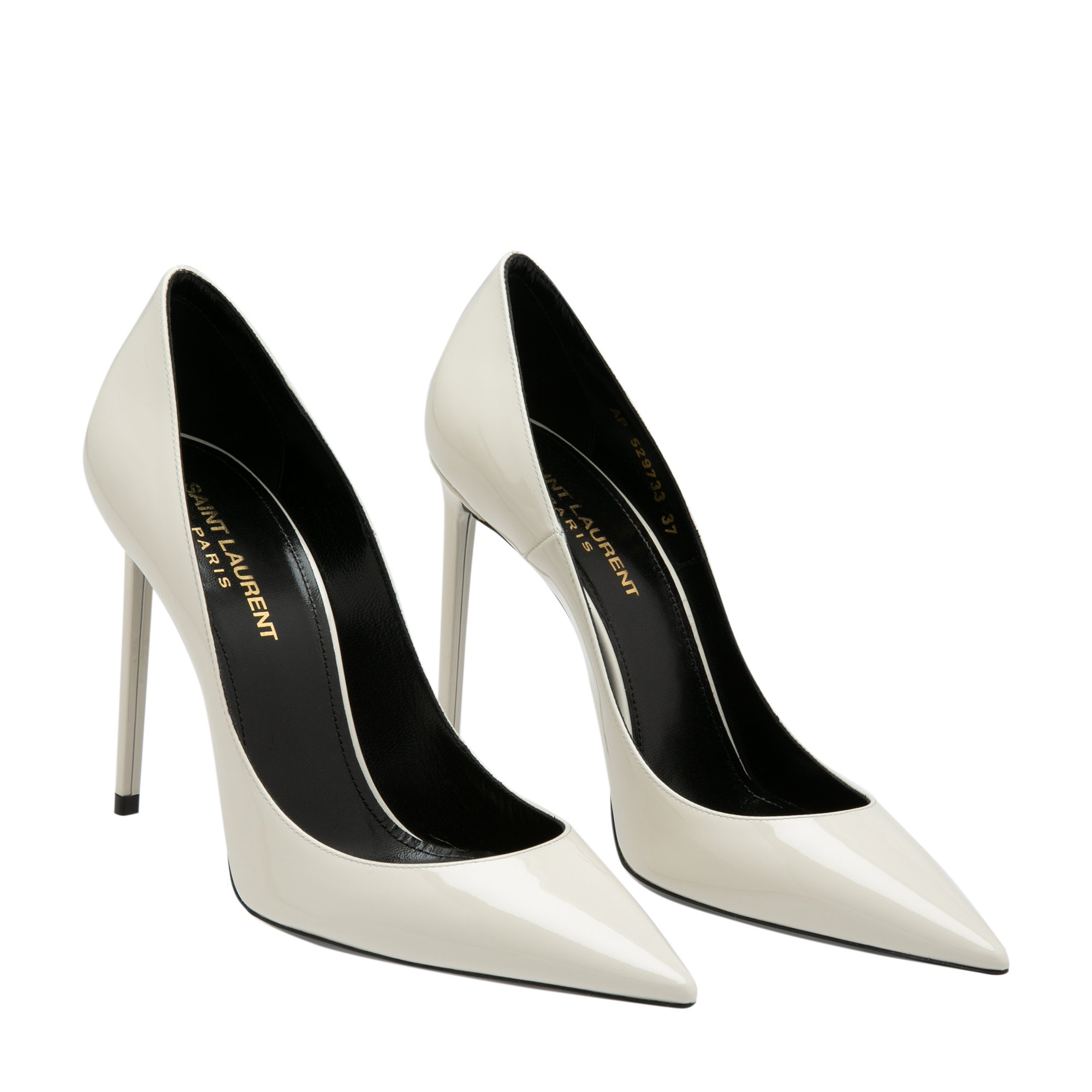 

Zoe patent leather pumps, White