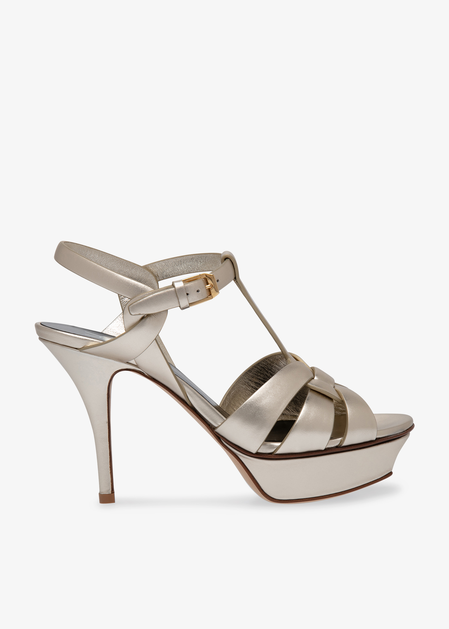 

Tribute platform sandals, Gold