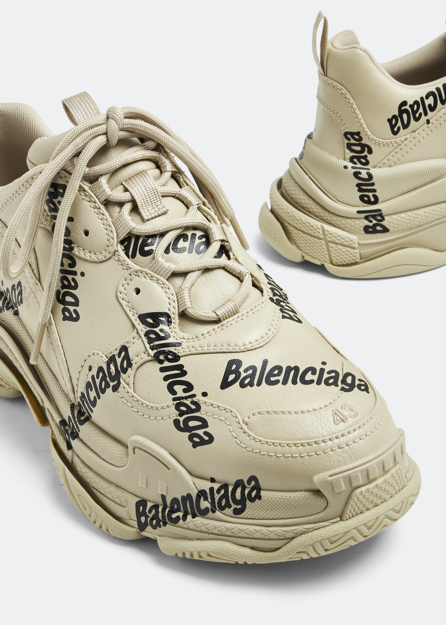 

Triple S Logotype sneakers, Beige