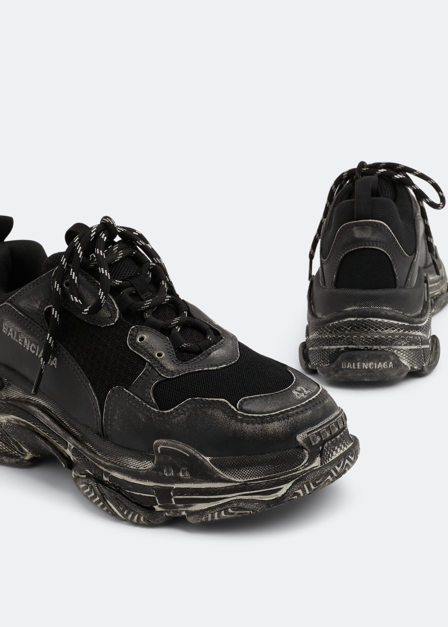 

Triple S Faded sneakers, Black