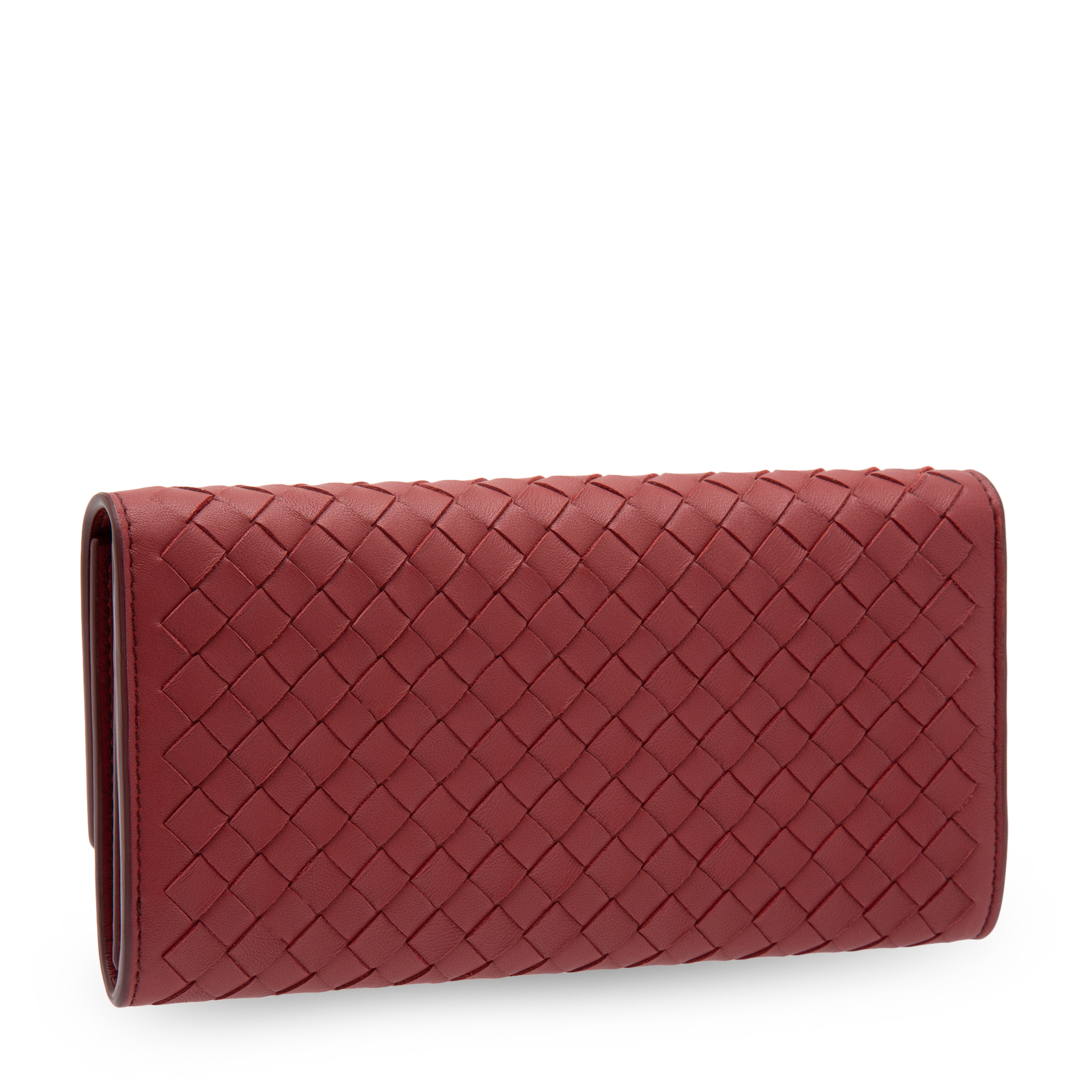 

Intrecciato continental wallet, Blue