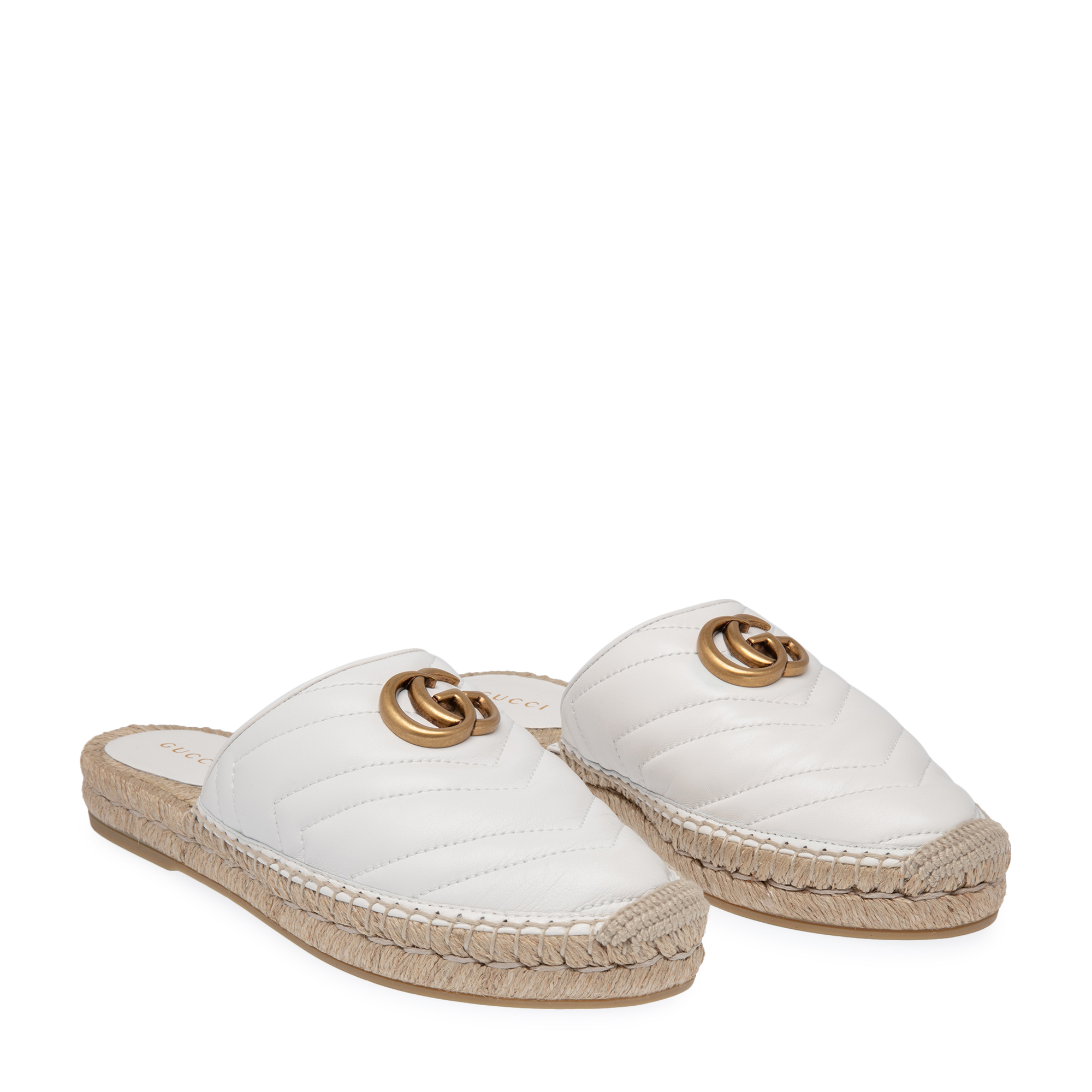 

Marmont espadrille mules, White