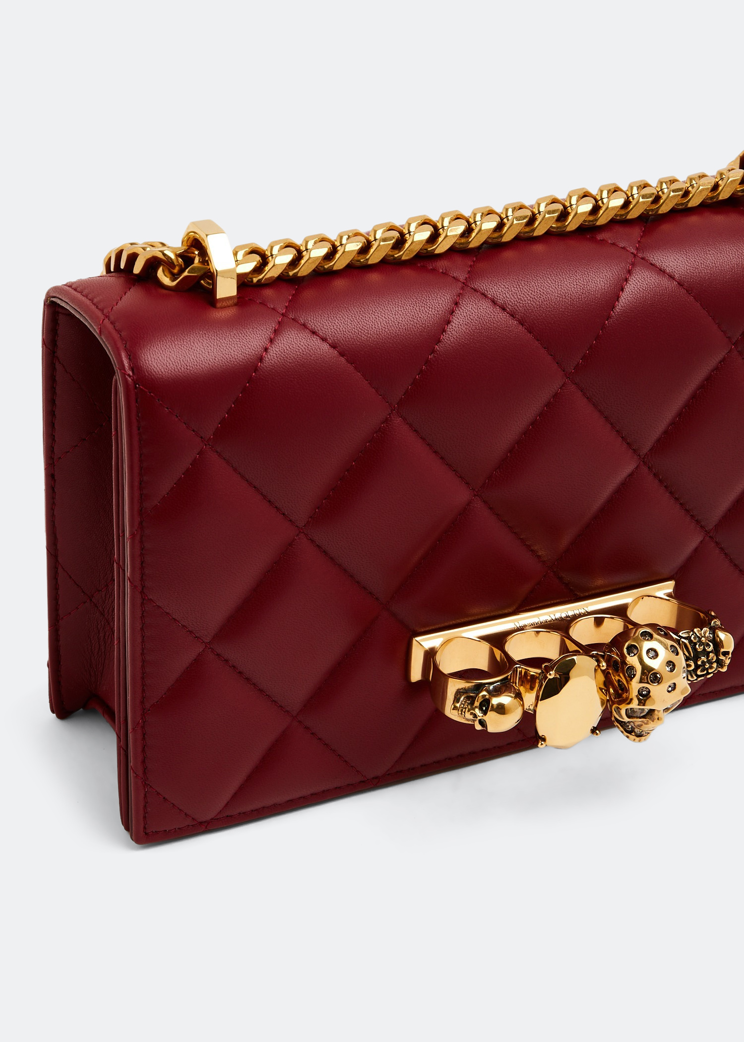 Jewelled satchel, Red