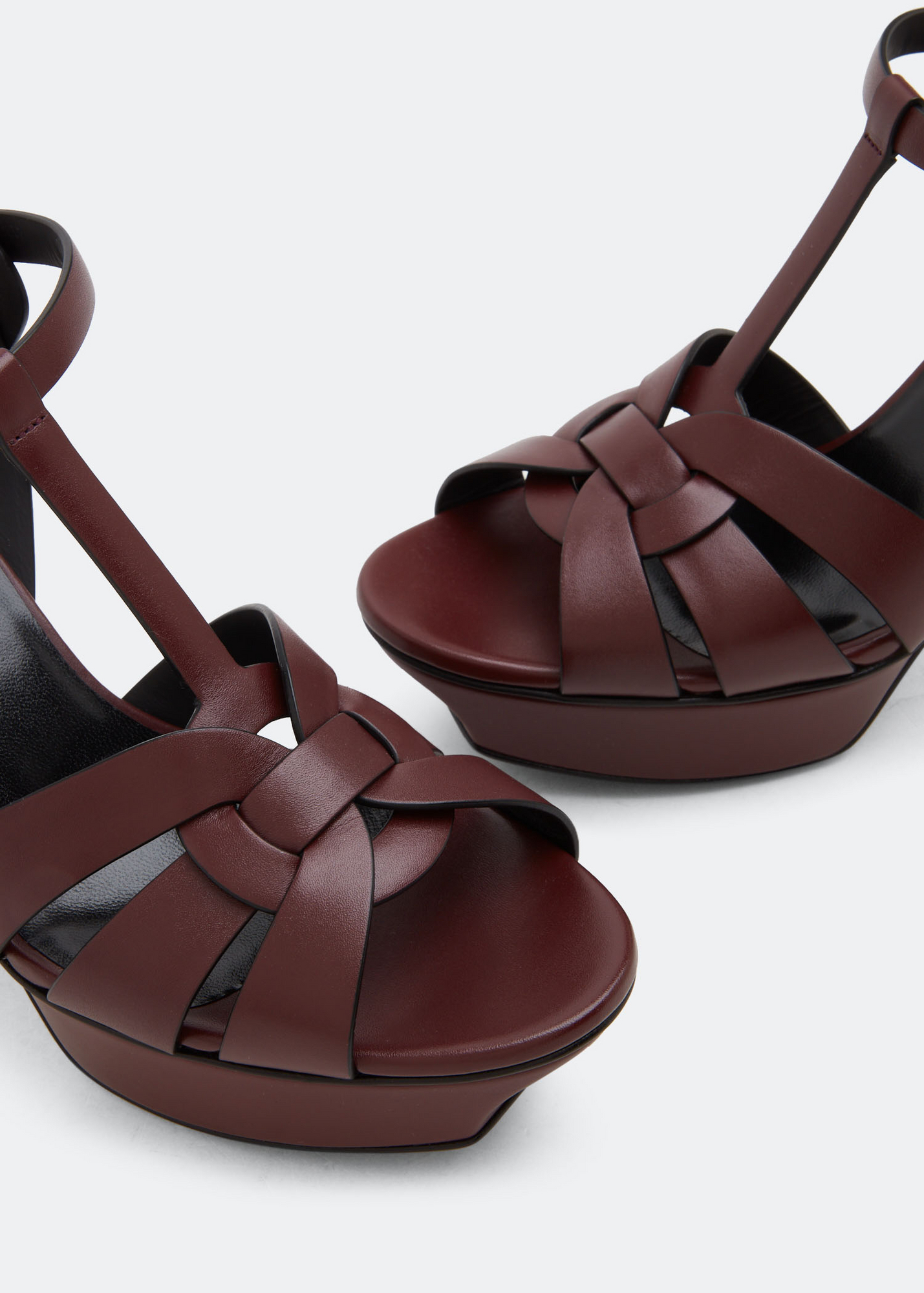 

Tribute platform sandals, Burgundy