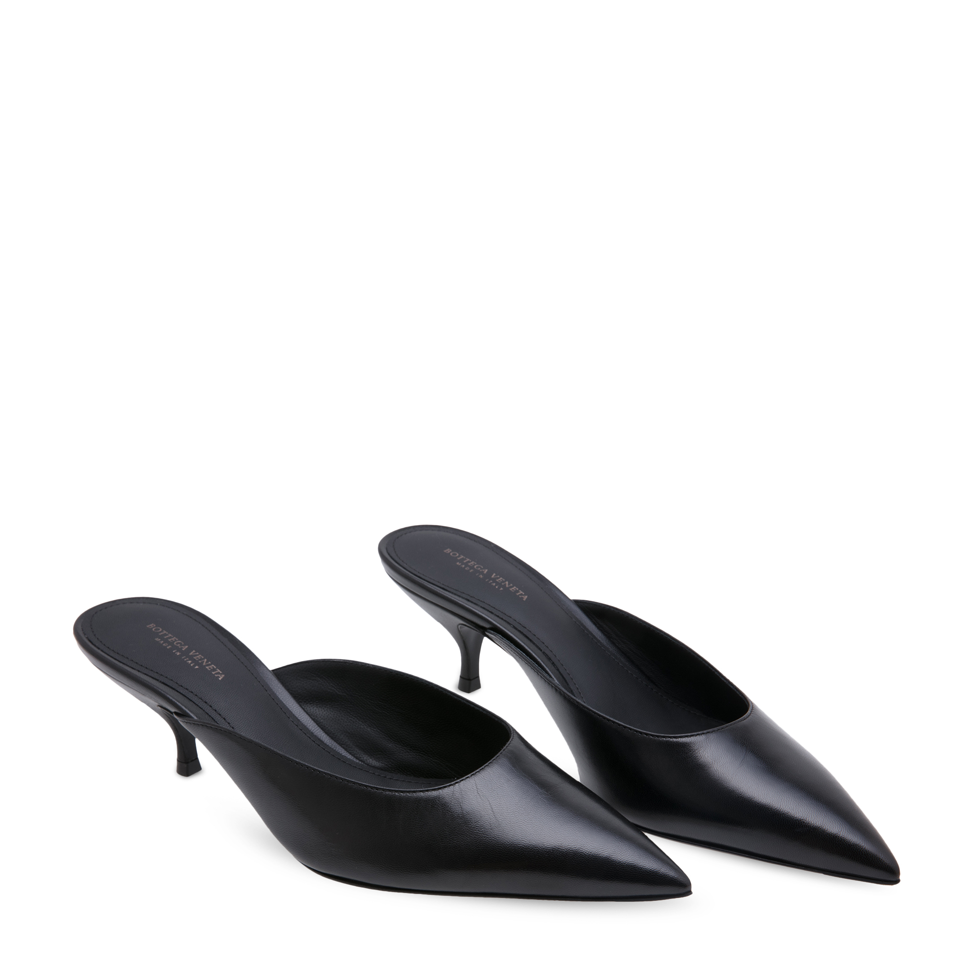 

Leather mules, Black