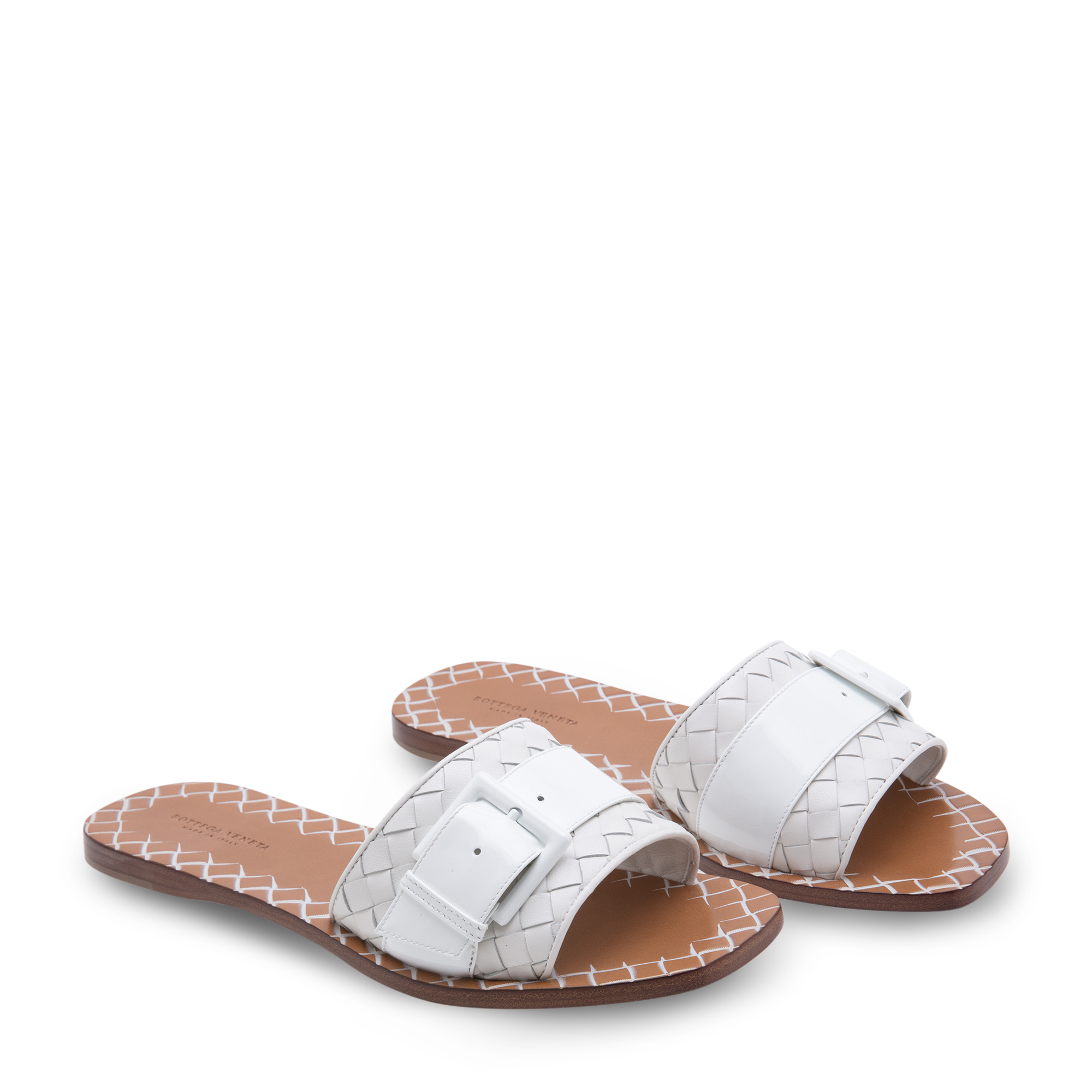 

Side buckle slides, White