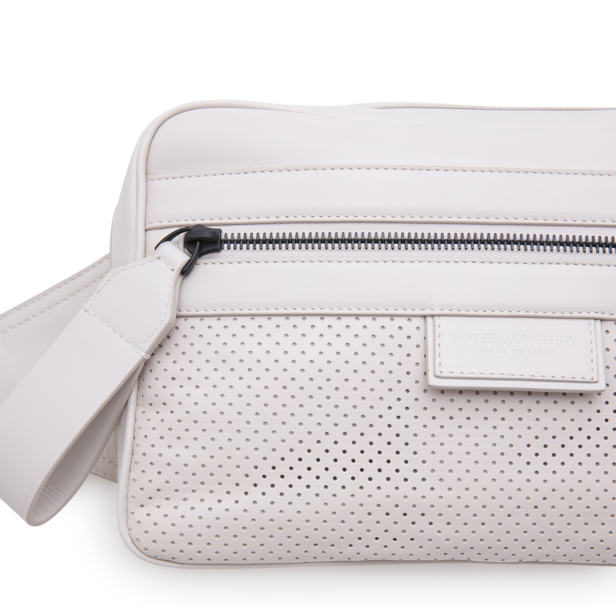 

Perforated belt bag, White