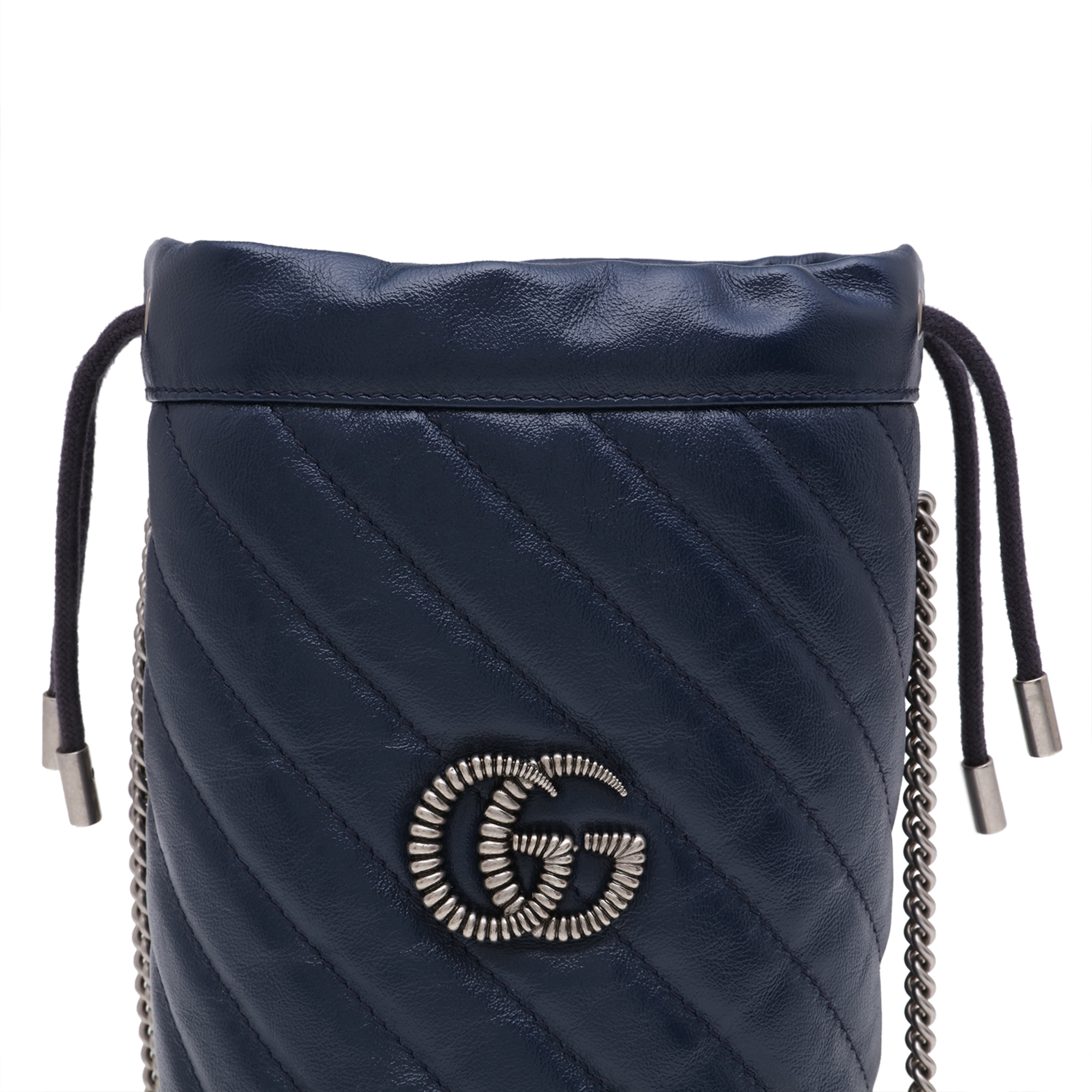 

GG Marmont mini bucket bag, Blue