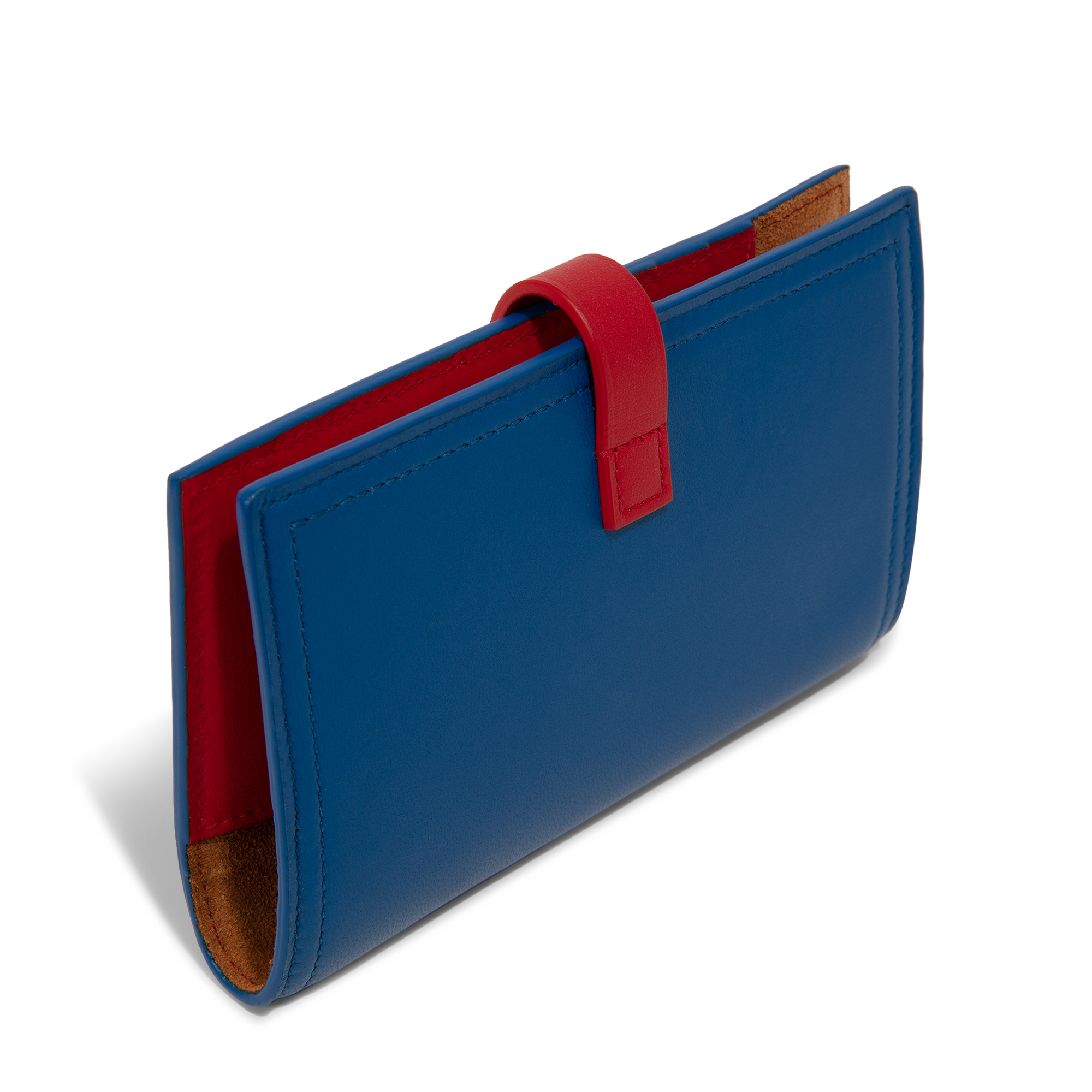 

Leather passport holder, Blue