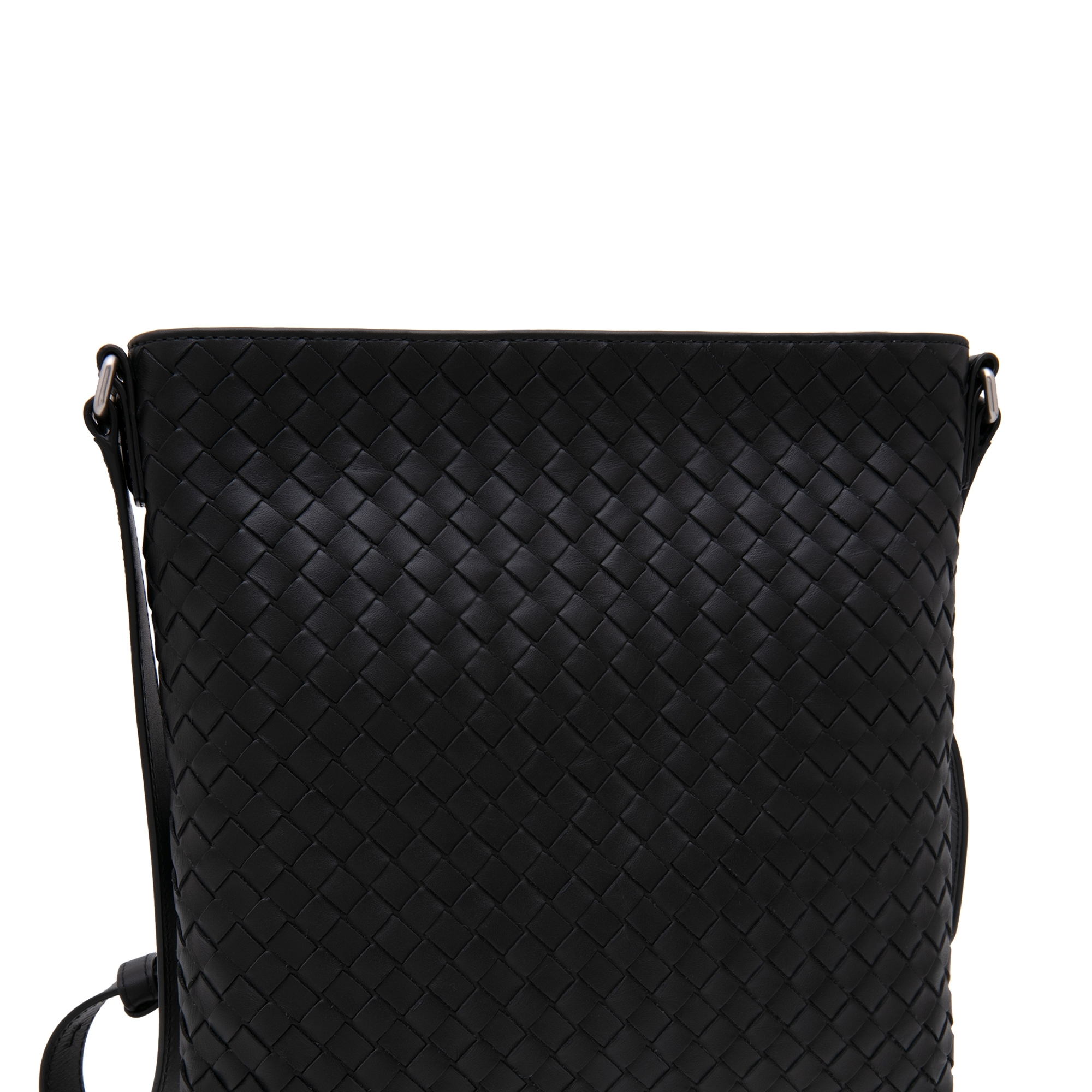 

Intrecciato messenger bag, Black
