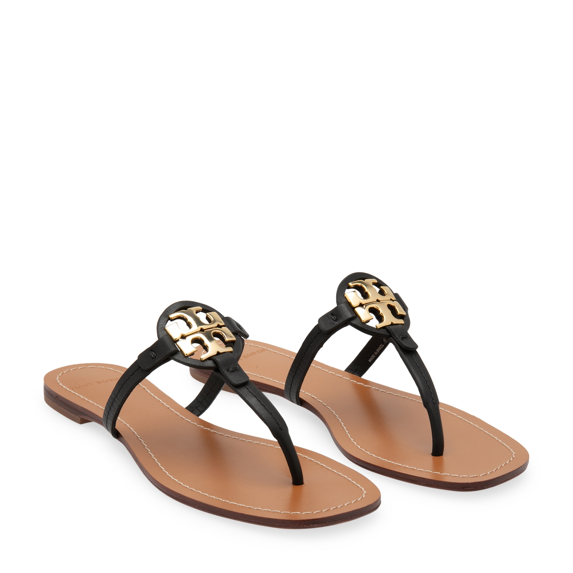 

Mini Miller leather sandals, Black