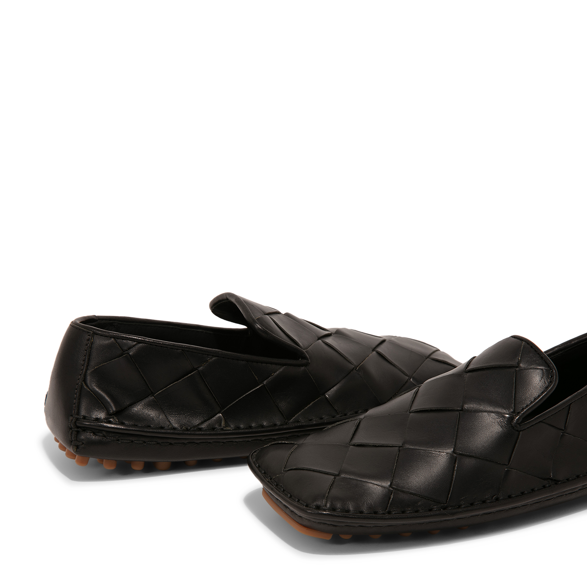 

Maxi Intrecciato loafers, Black