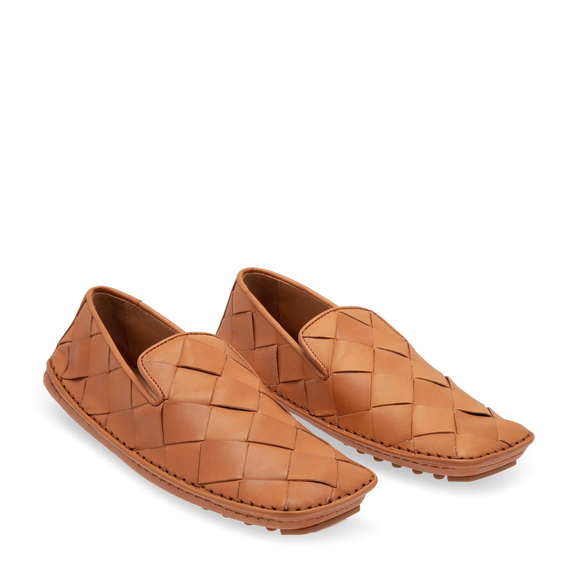 

Maxi Intrecciato loafers, Brown