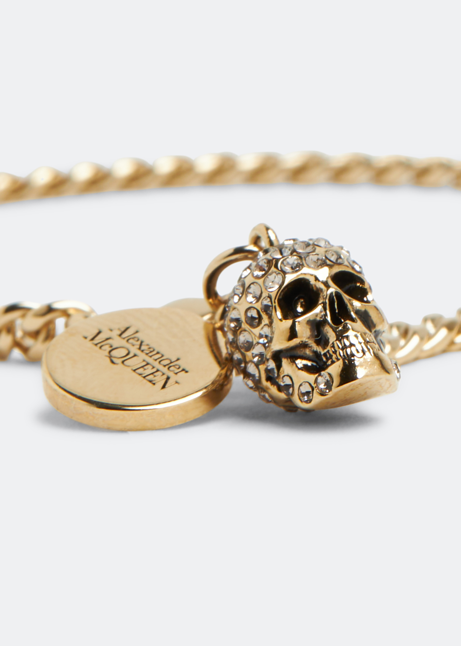 

Pave Skull bracelet, Gold