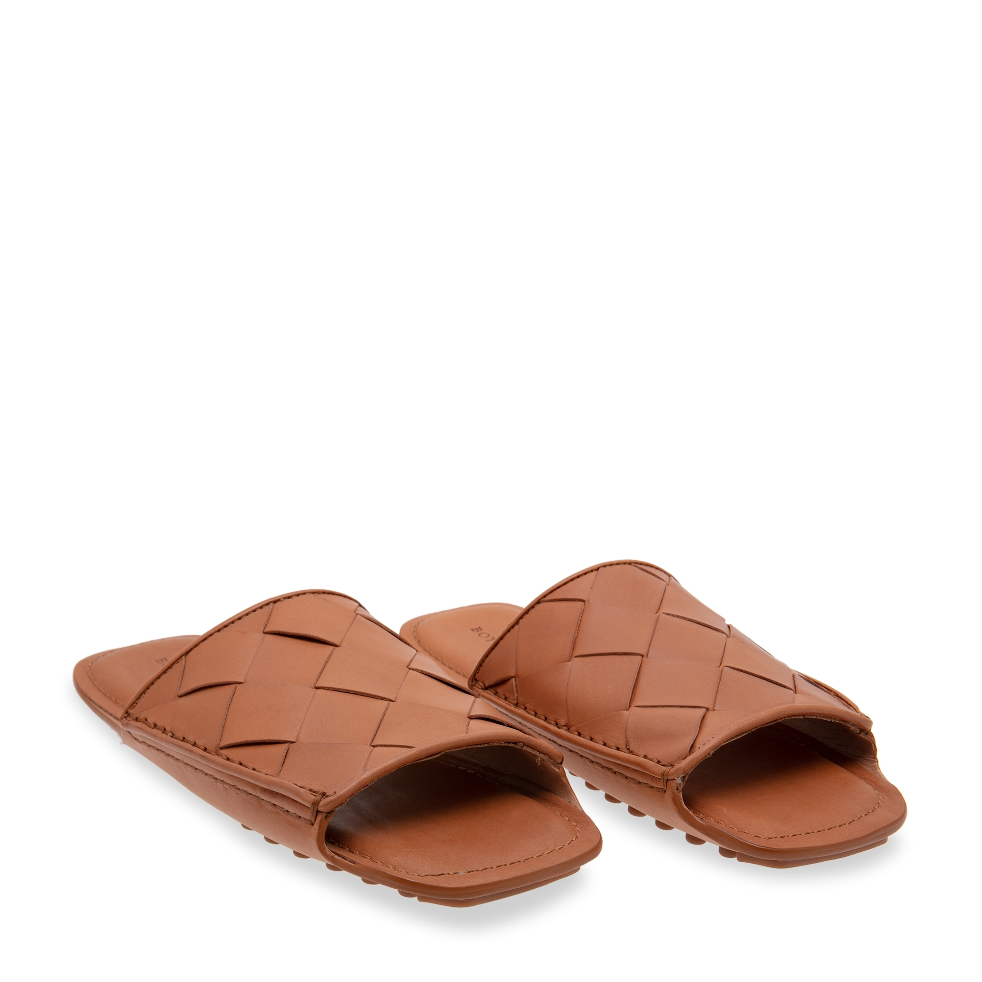 

Maxi Intrecciato slippers, Brown