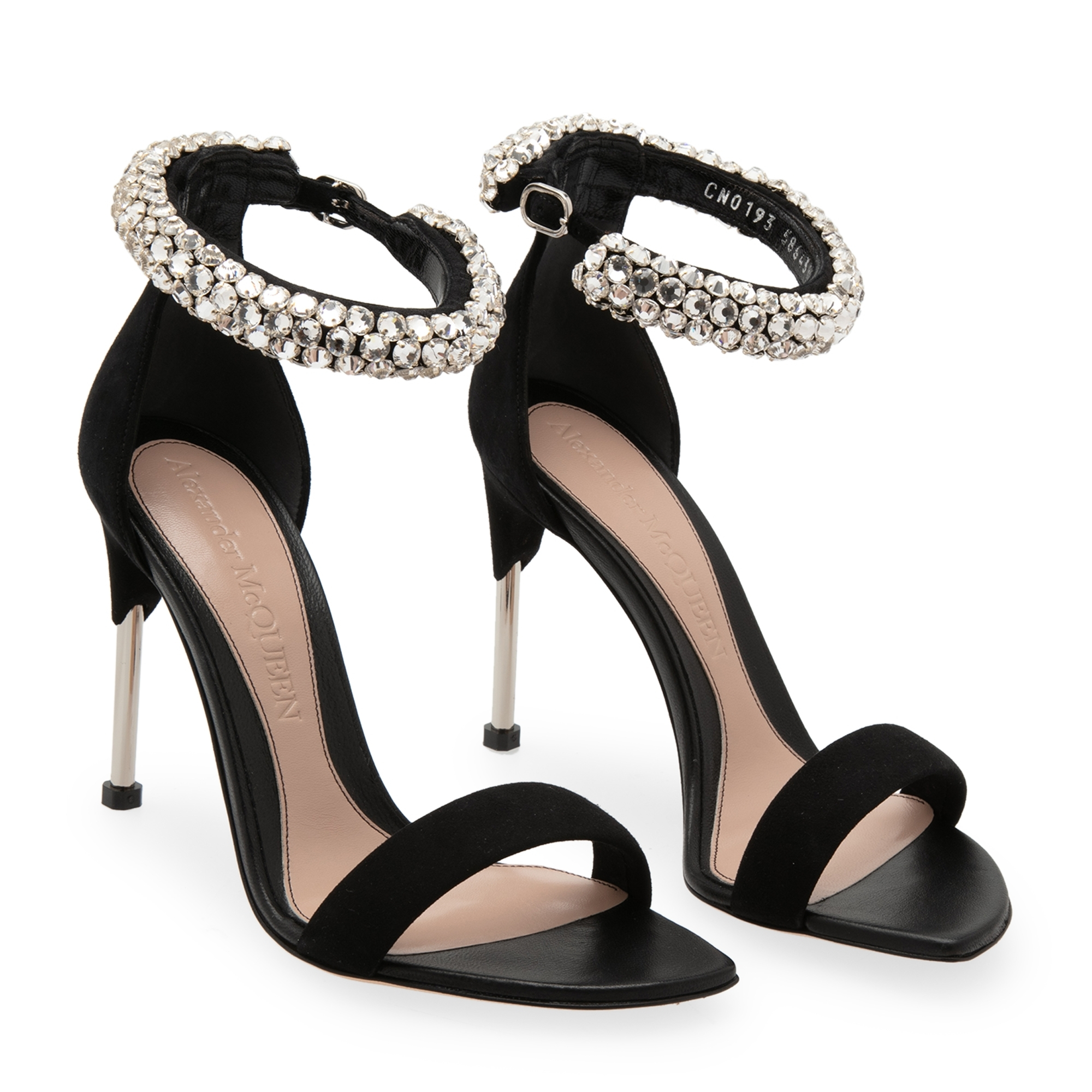 

Crystal-embellished sandals, Black