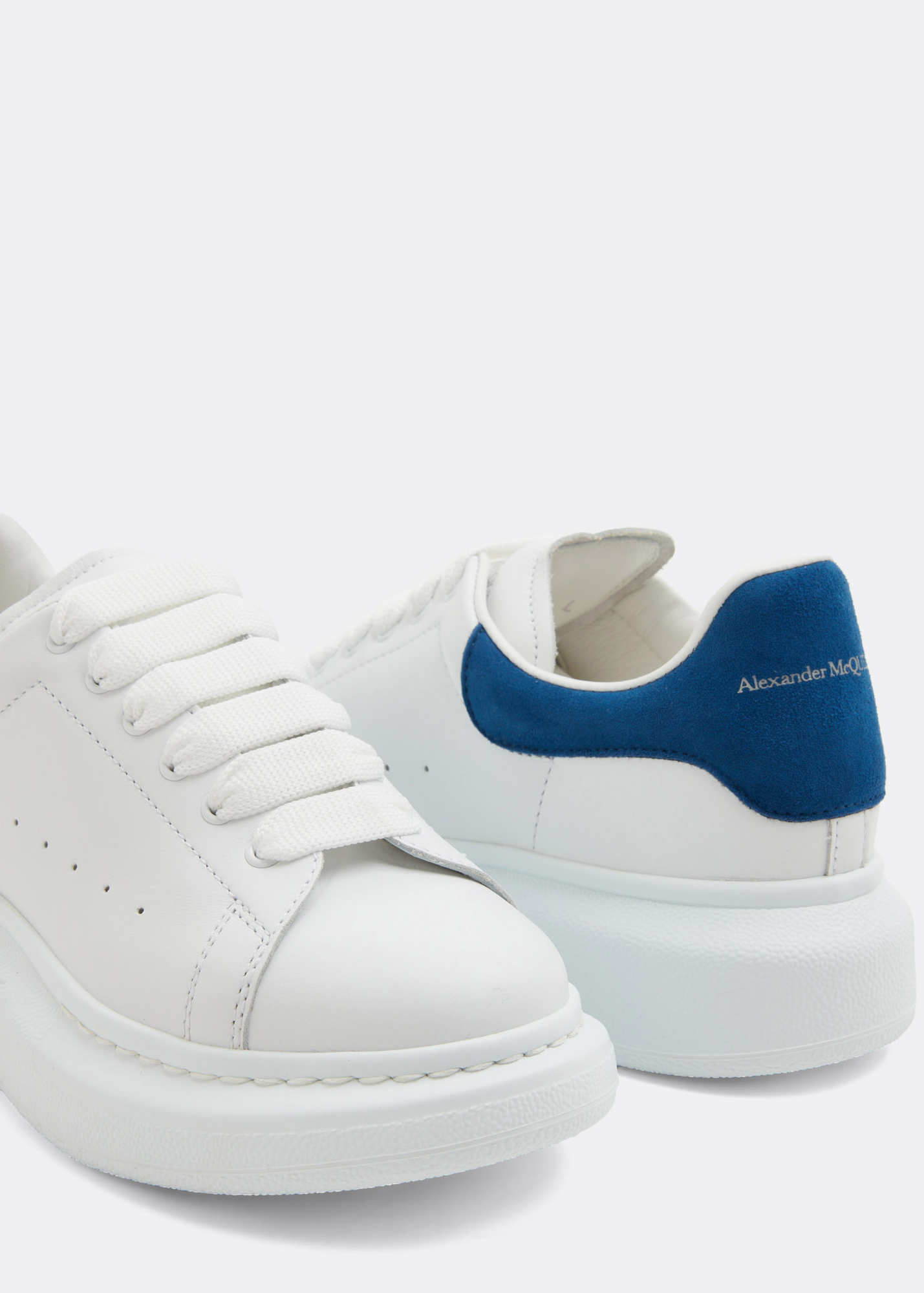 

Oversized leather sneakers, White