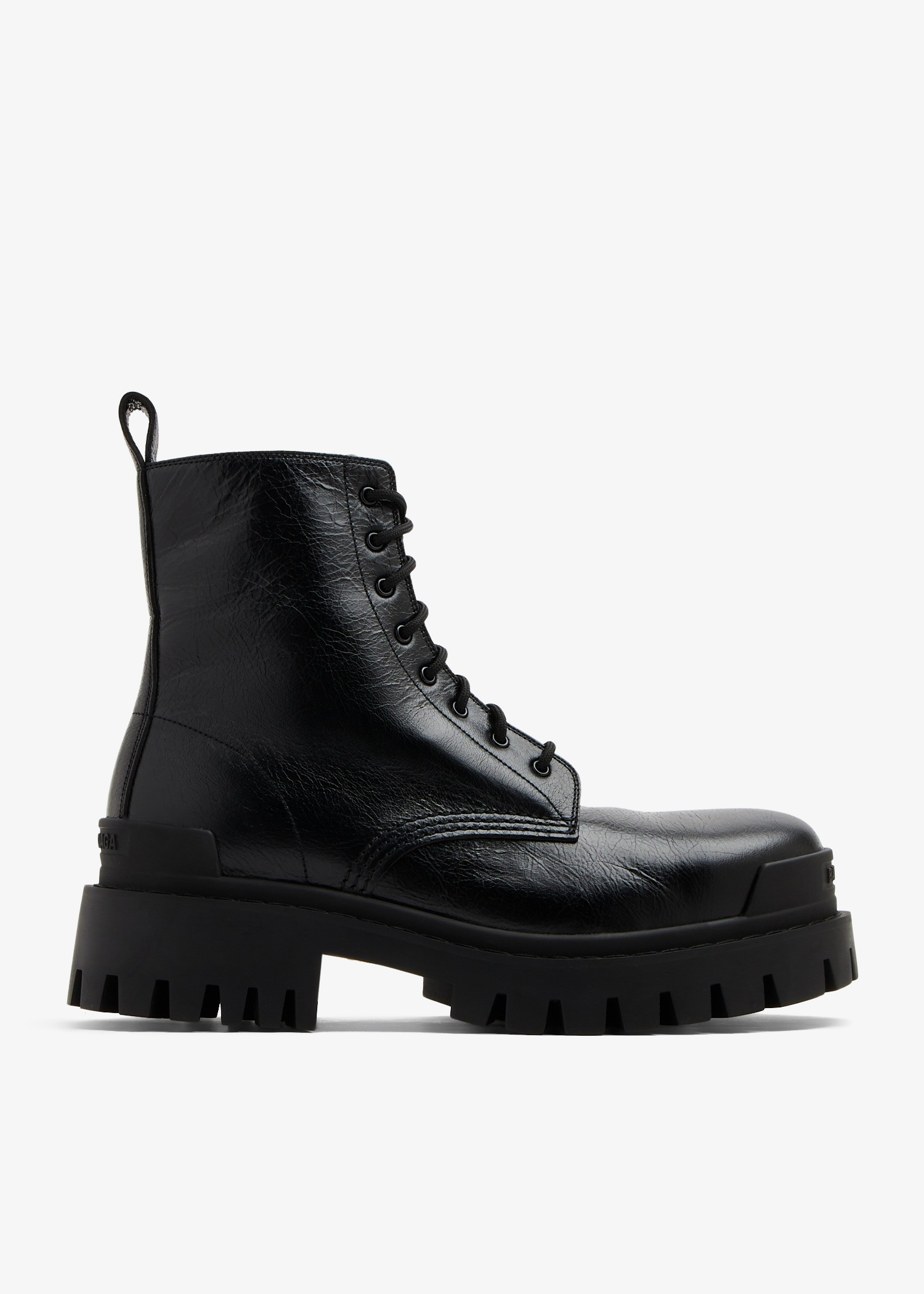 

Strike lace-up boots, Black