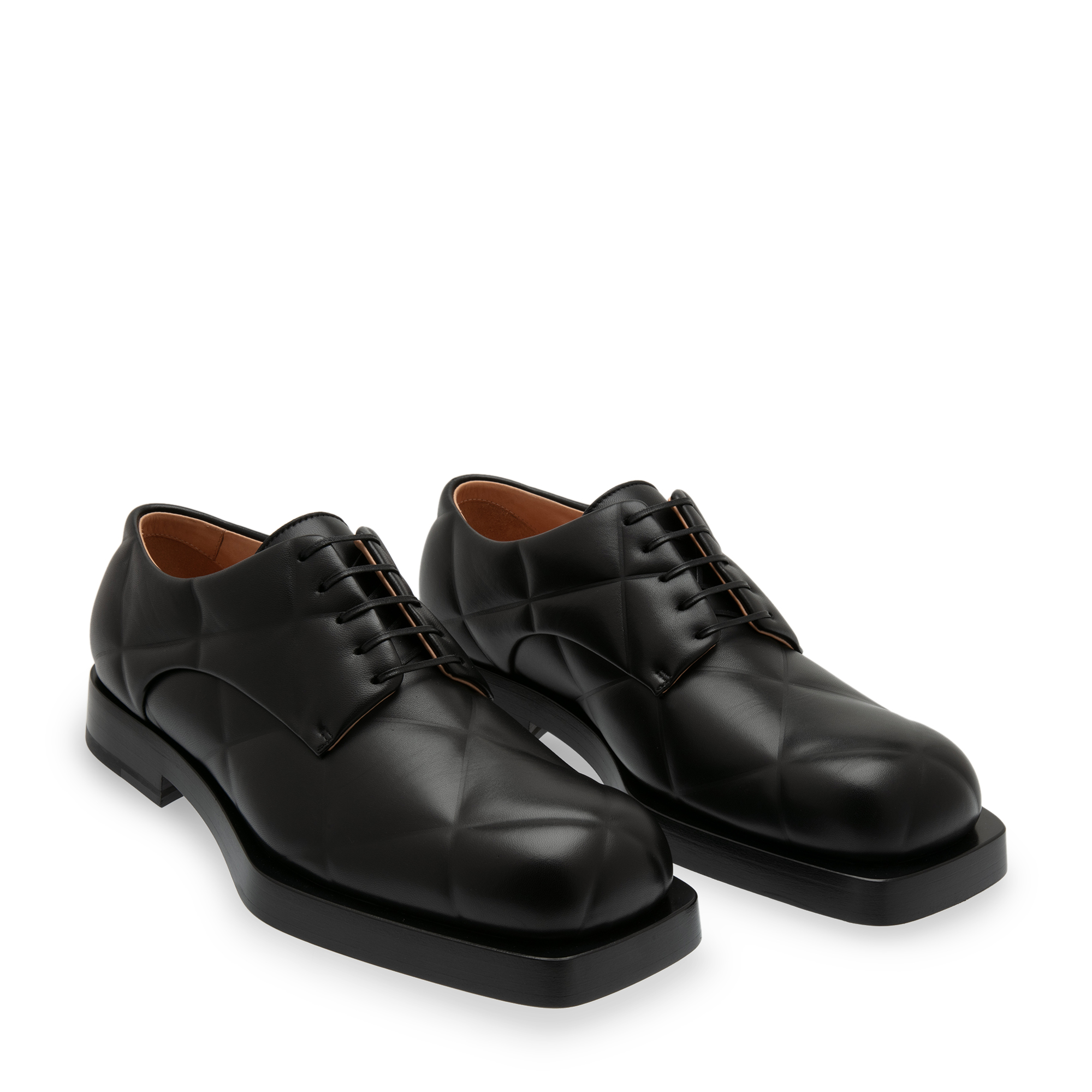 

Leather derby shoes, Black