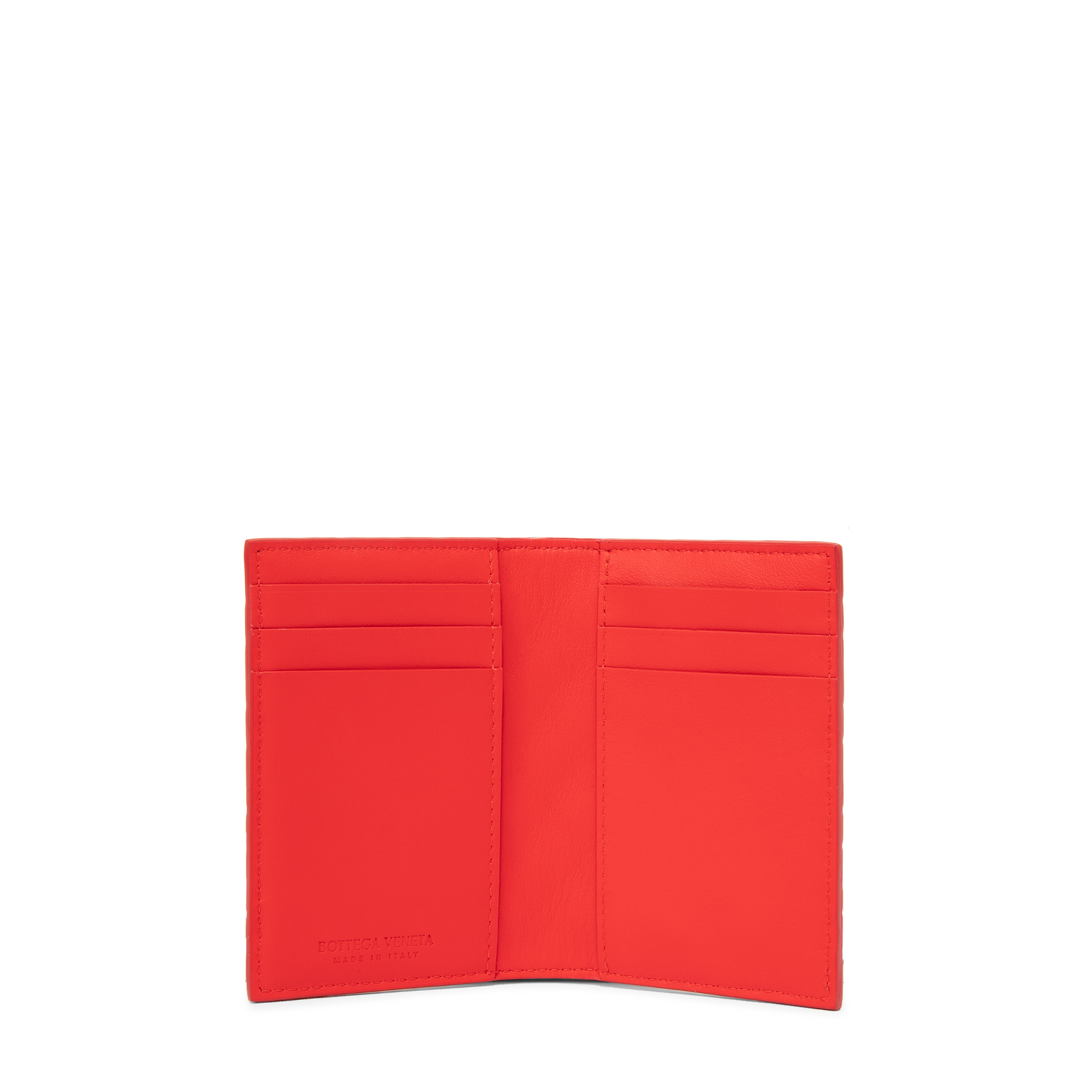

Intrecciato card case, Red