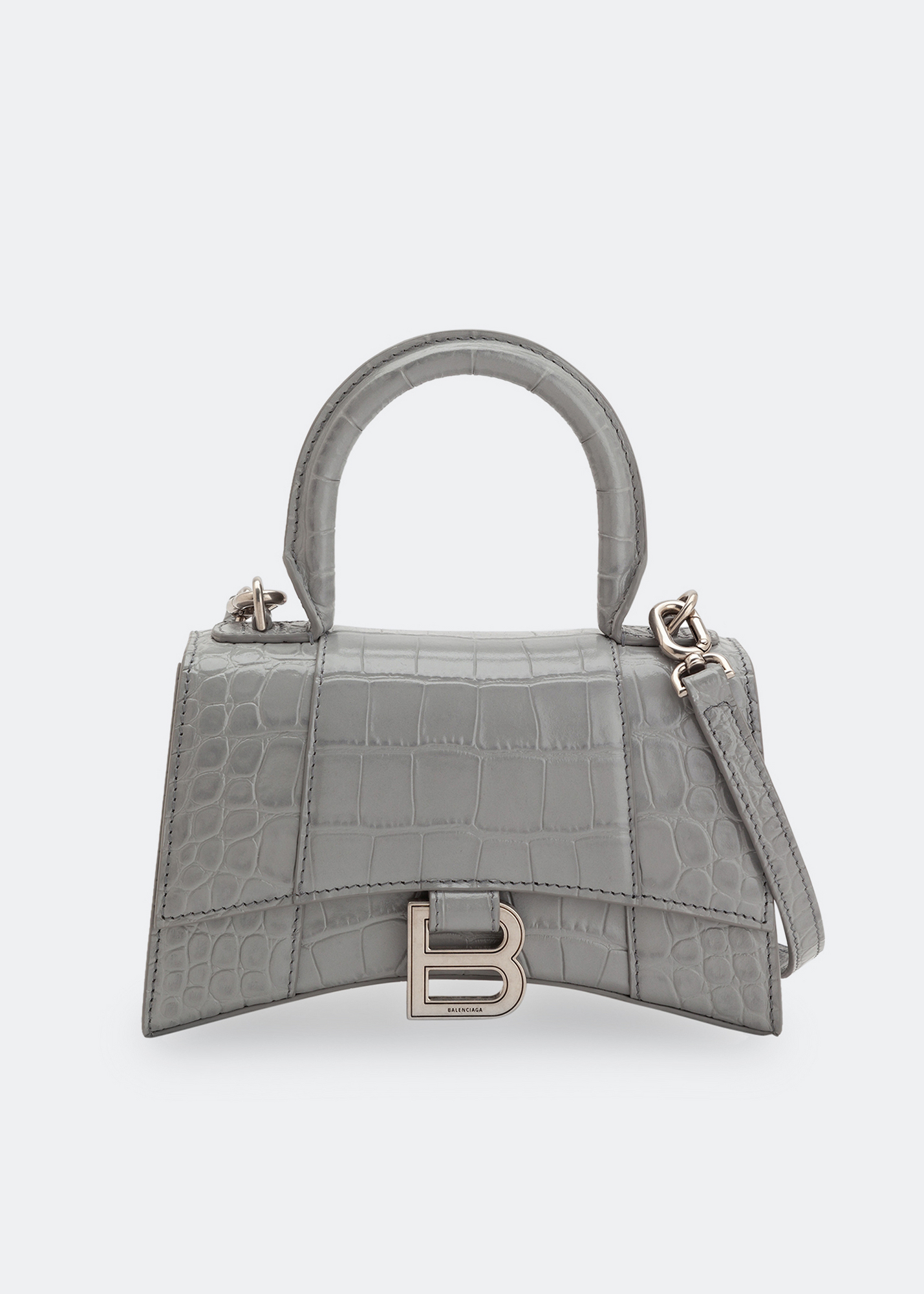 

Hourglass XS top-handle bag, Grey