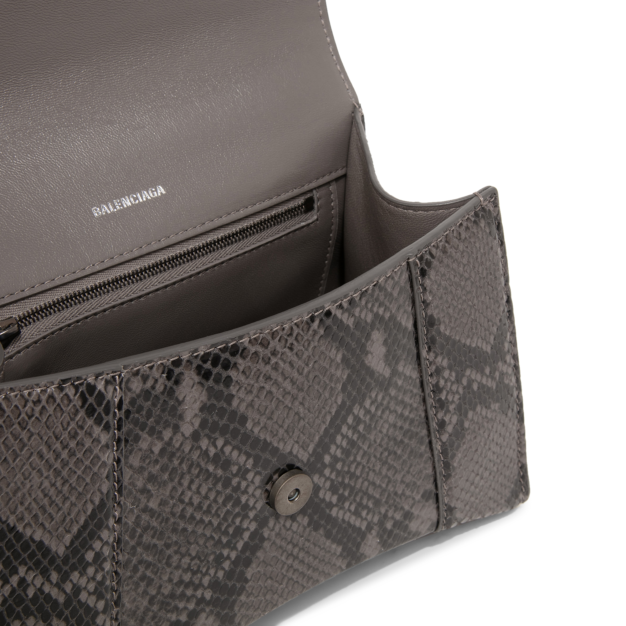 

Hourglass S top handle bag, Animal print
