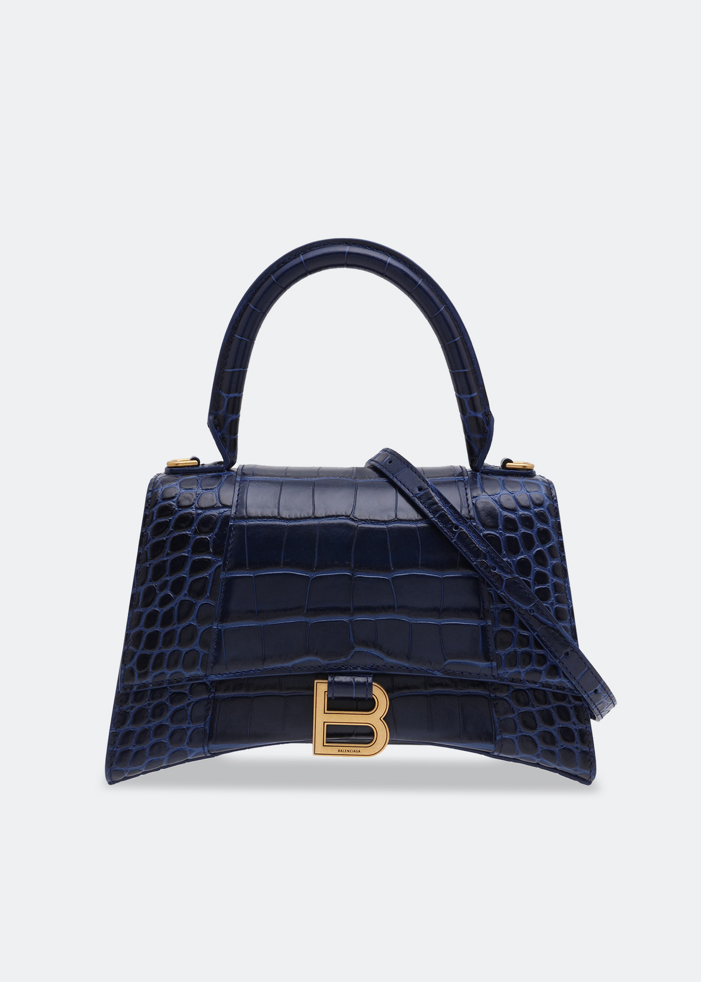 

Hourglass S top-handle bag, Blue