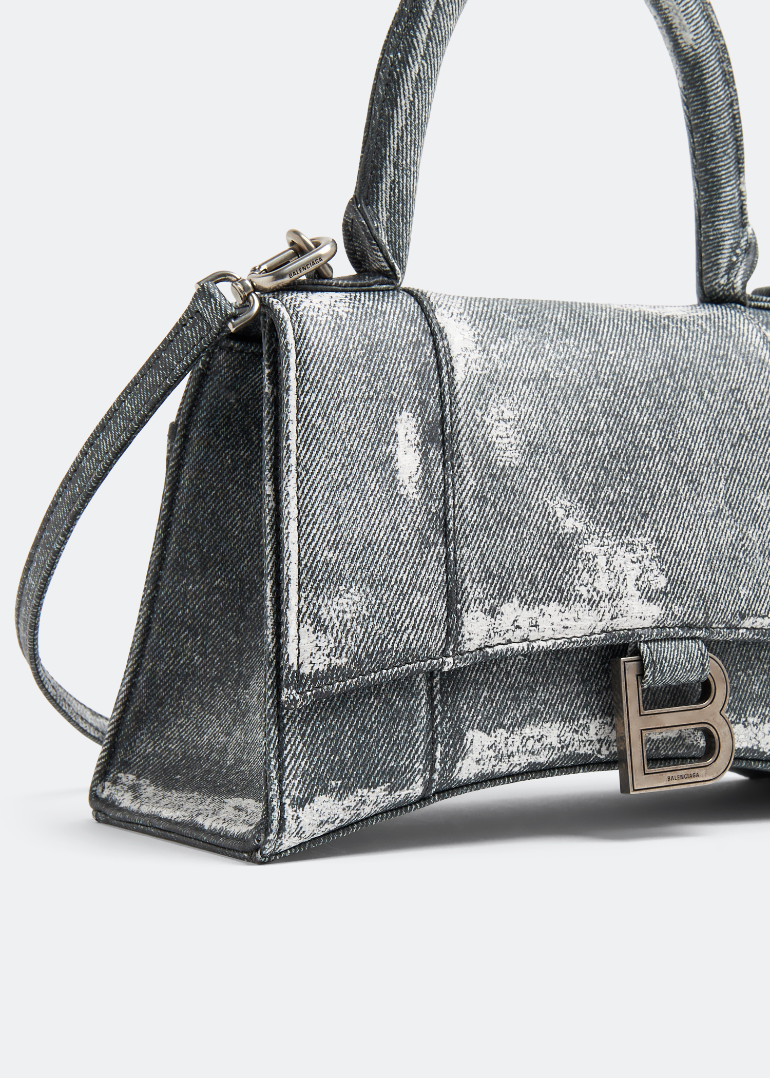 

Hourglass S top handle bag, Grey
